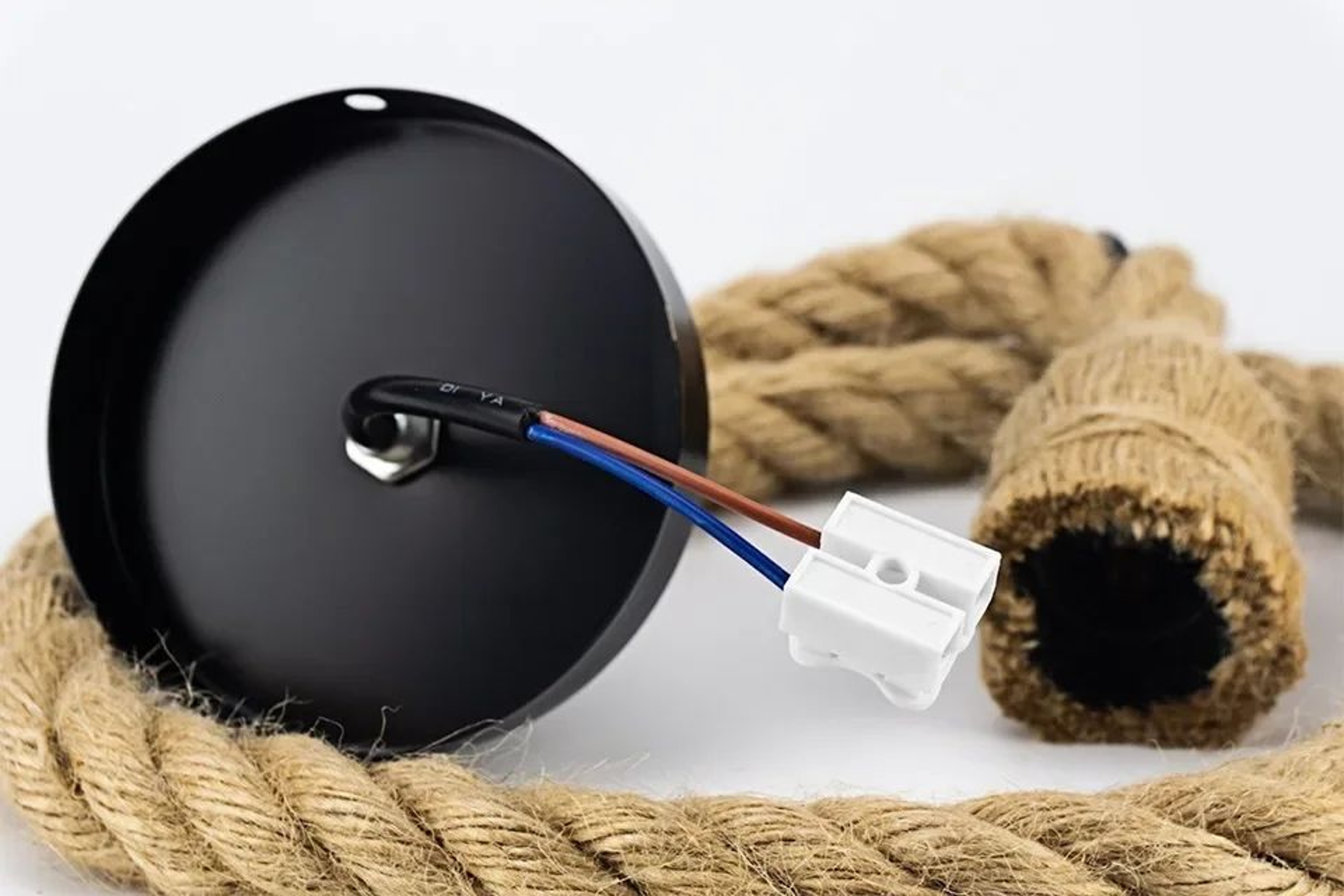 Vintage Hemp Rope Pendant Light  Hand Knitted Single Or Double Head Hanging Lamp For Loft Dining Ro