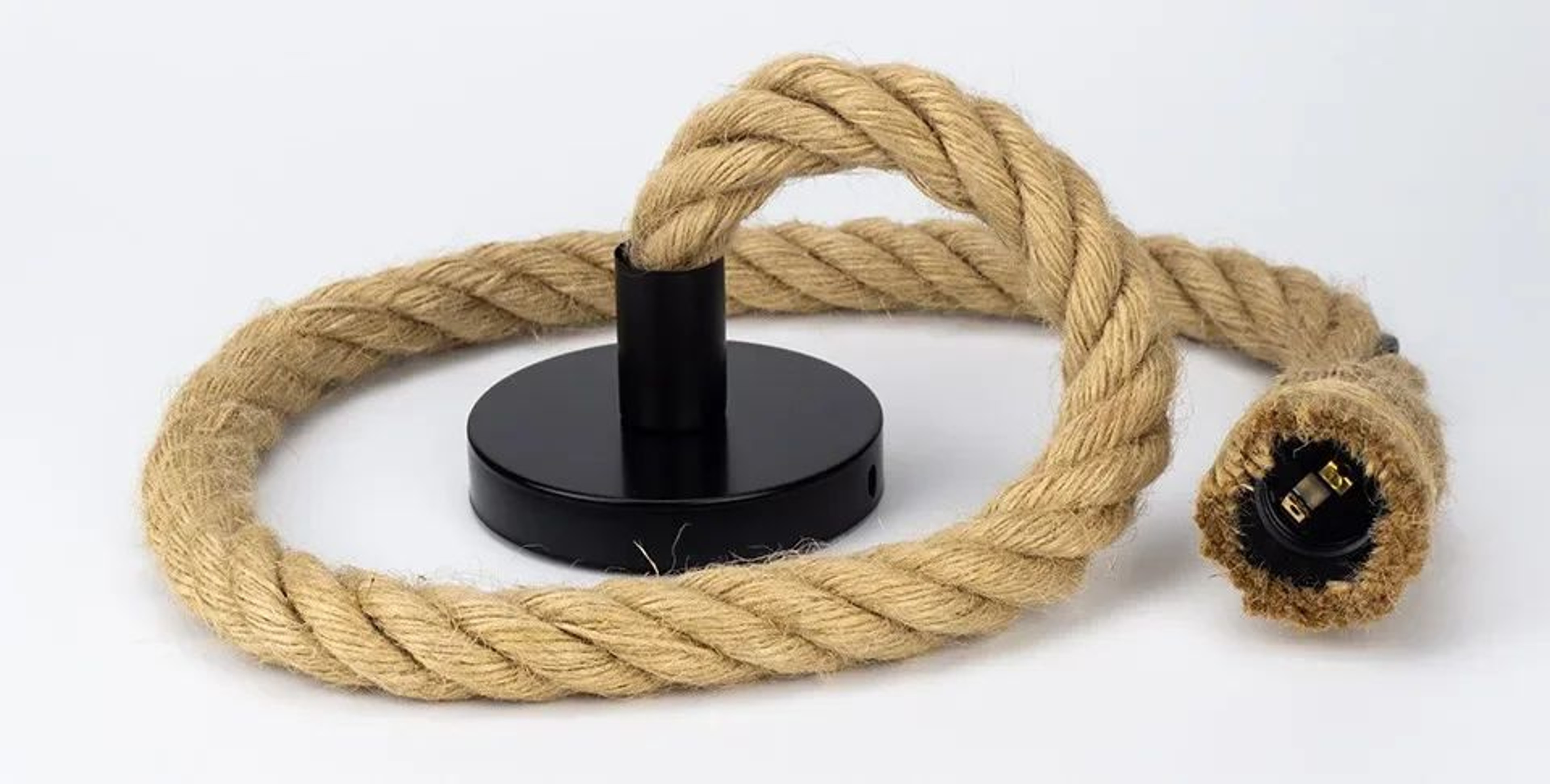 Vintage Hemp Rope Pendant Light  Hand Knitted Single Or Double Head Hanging Lamp For Loft Dining Ro