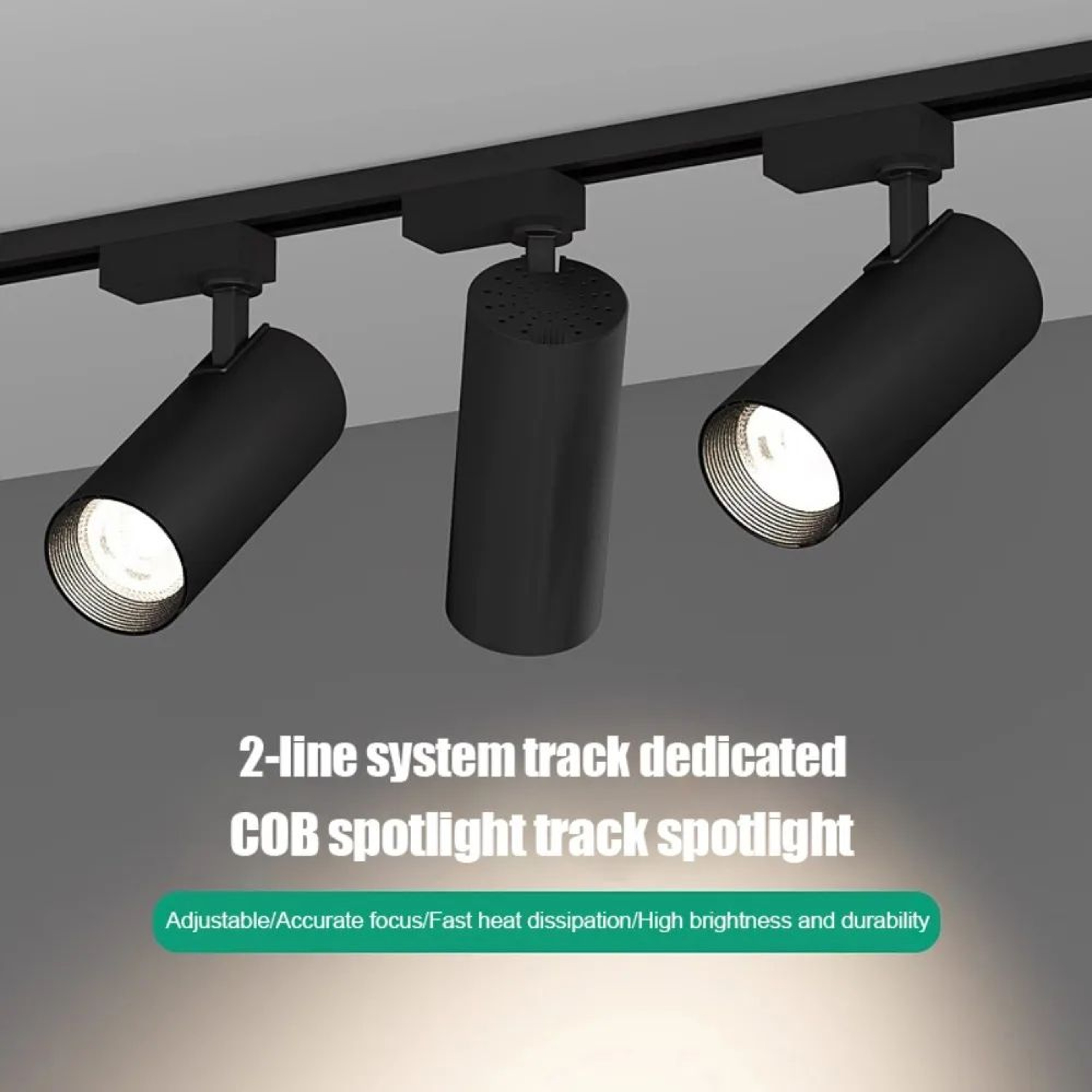 LED Track Spotlight  10 W 20W Or 30W Ceiling Rail Light For Living Room Kitchen Bedroom And Clothin 0