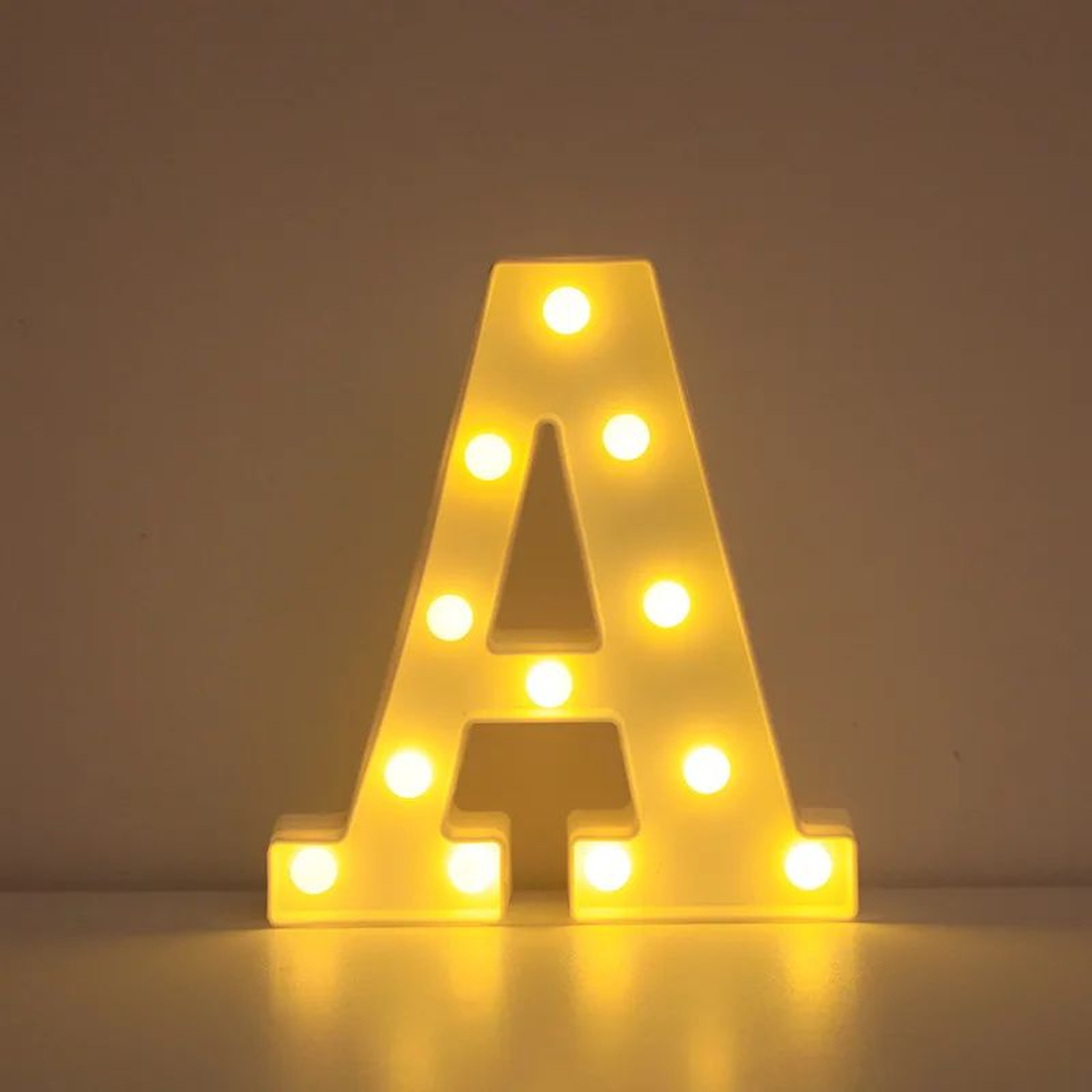 LED Letter  Number Light  866 In Warm White Battery Operated Marquee Lamp For Wedding Birthday And  4