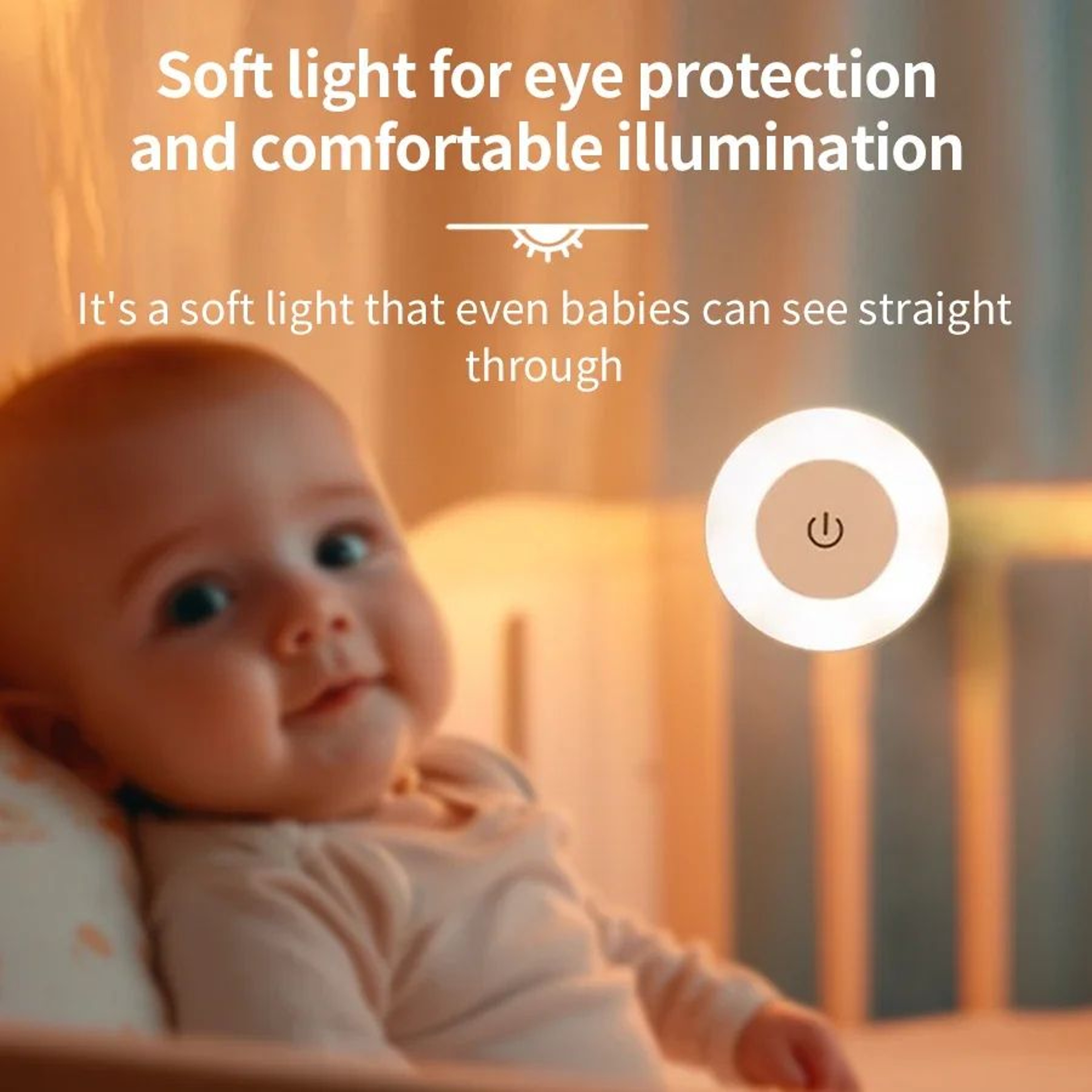 Rechargeable LED Touch Night Light  Dimmable Magnetic USB Lamp For Nursery Bedroom Hallway Closet A 1