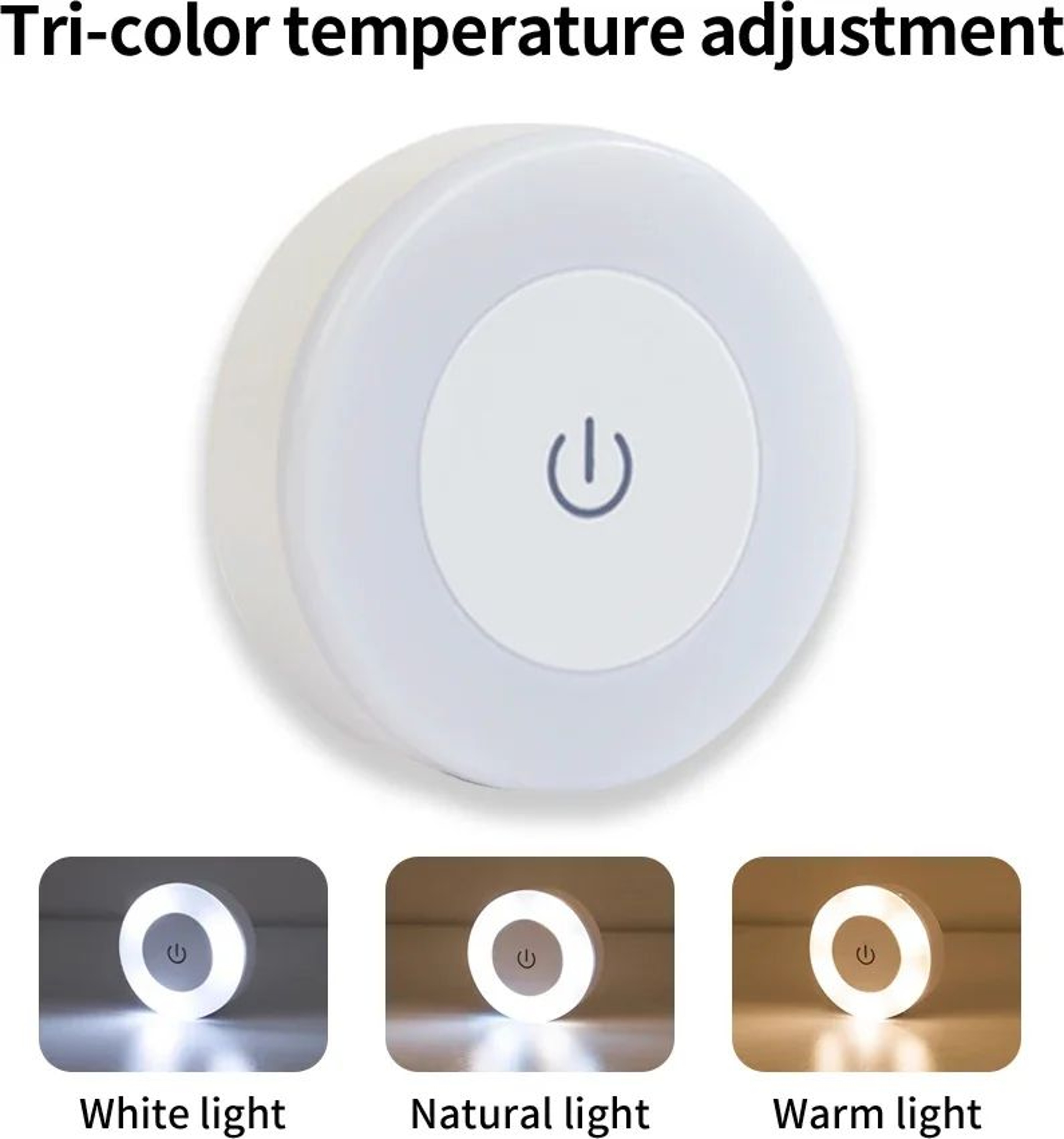 Rechargeable LED Touch Night Light  Dimmable Magnetic USB Lamp For Nursery Bedroom Hallway Closet A 6