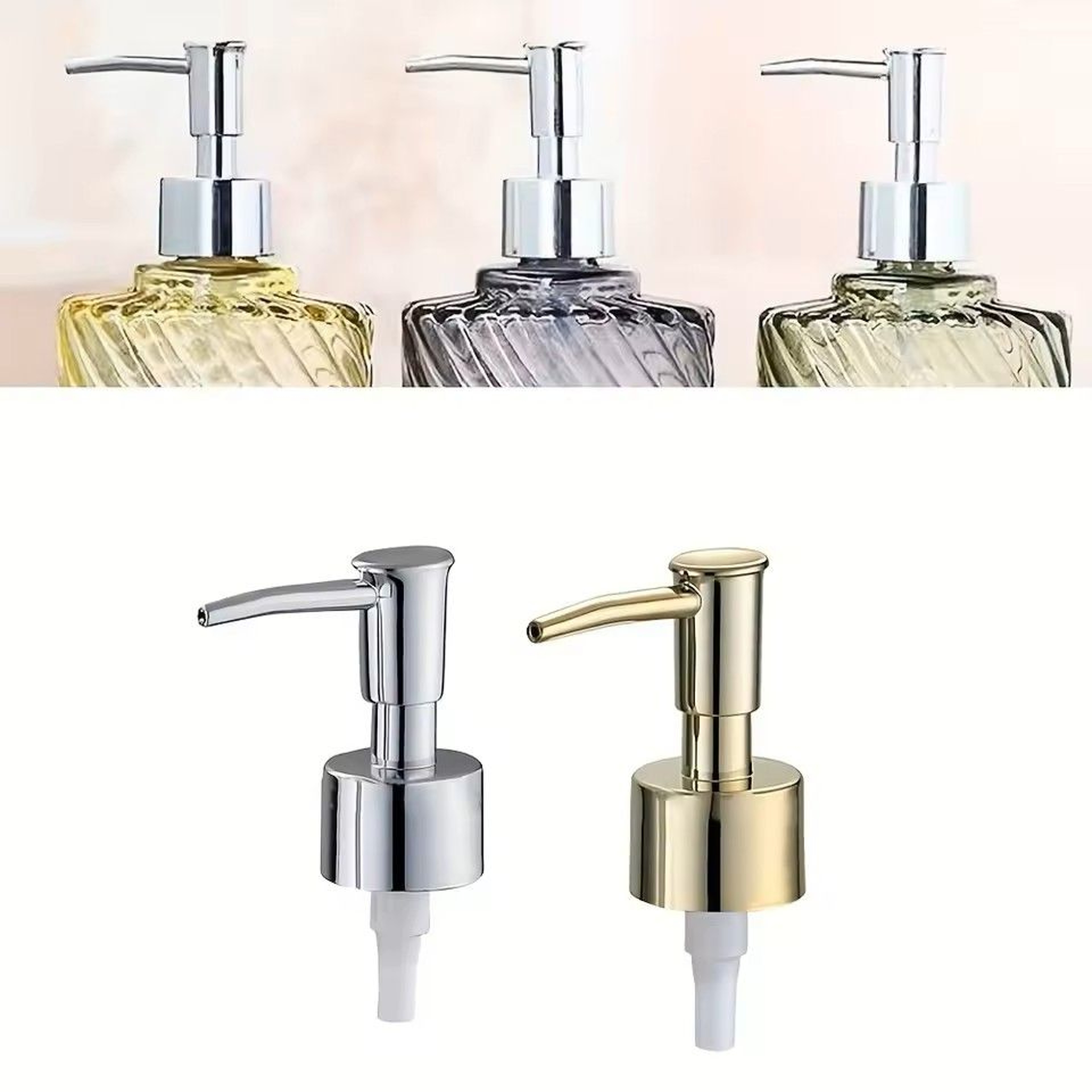 Soap Liquid Pump Replacement Set Freestanding Lotion Dispenser With Tube Press Pump For Cosmetic Cr 0