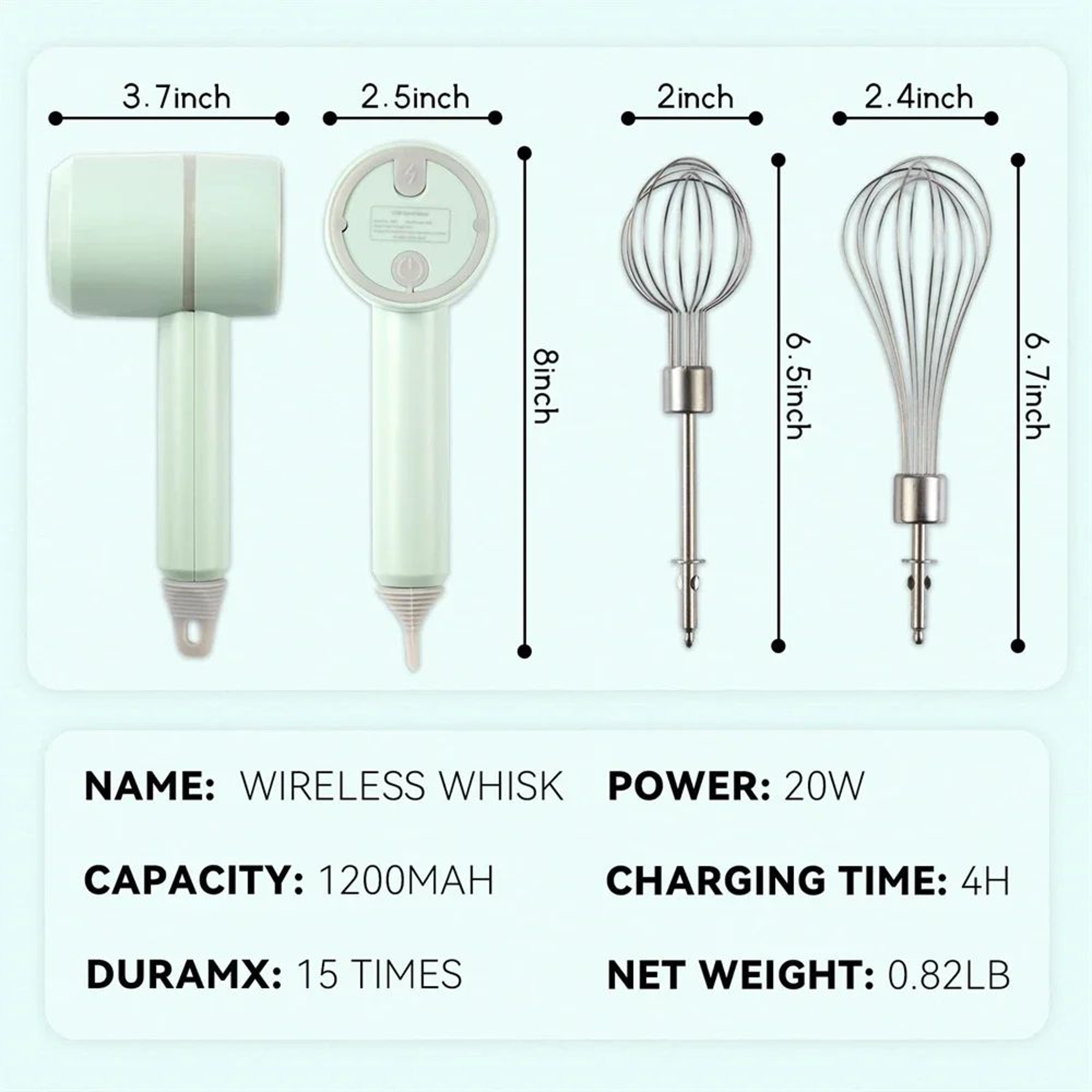 Electric Portable Food Processor Set  Hand Mixer Milk Frother Egg Beater And Baking Tool For Easy K 3