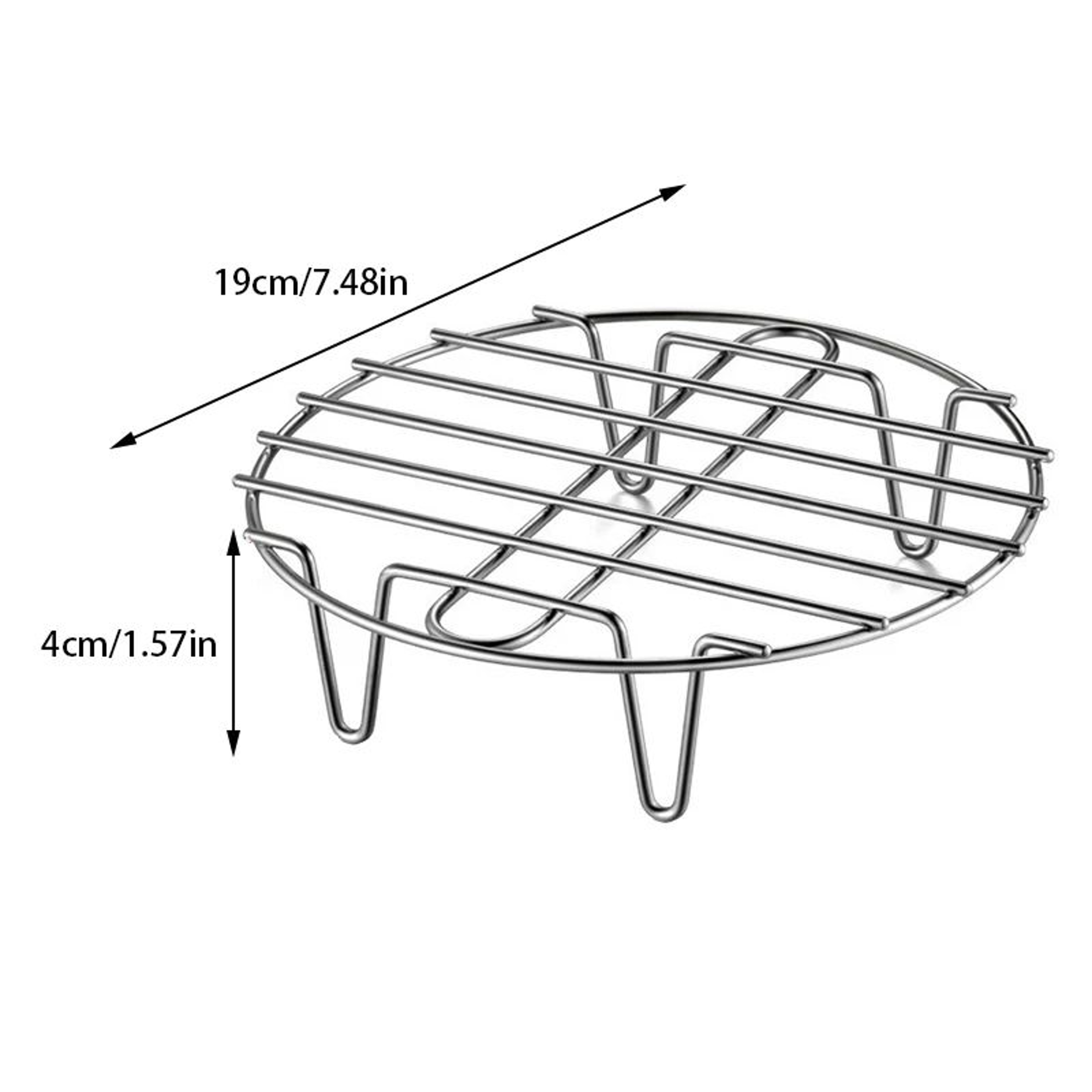 Stainless Steel Steamer Rack Pot Stand For Cooking Baking And Airfryer Use 5