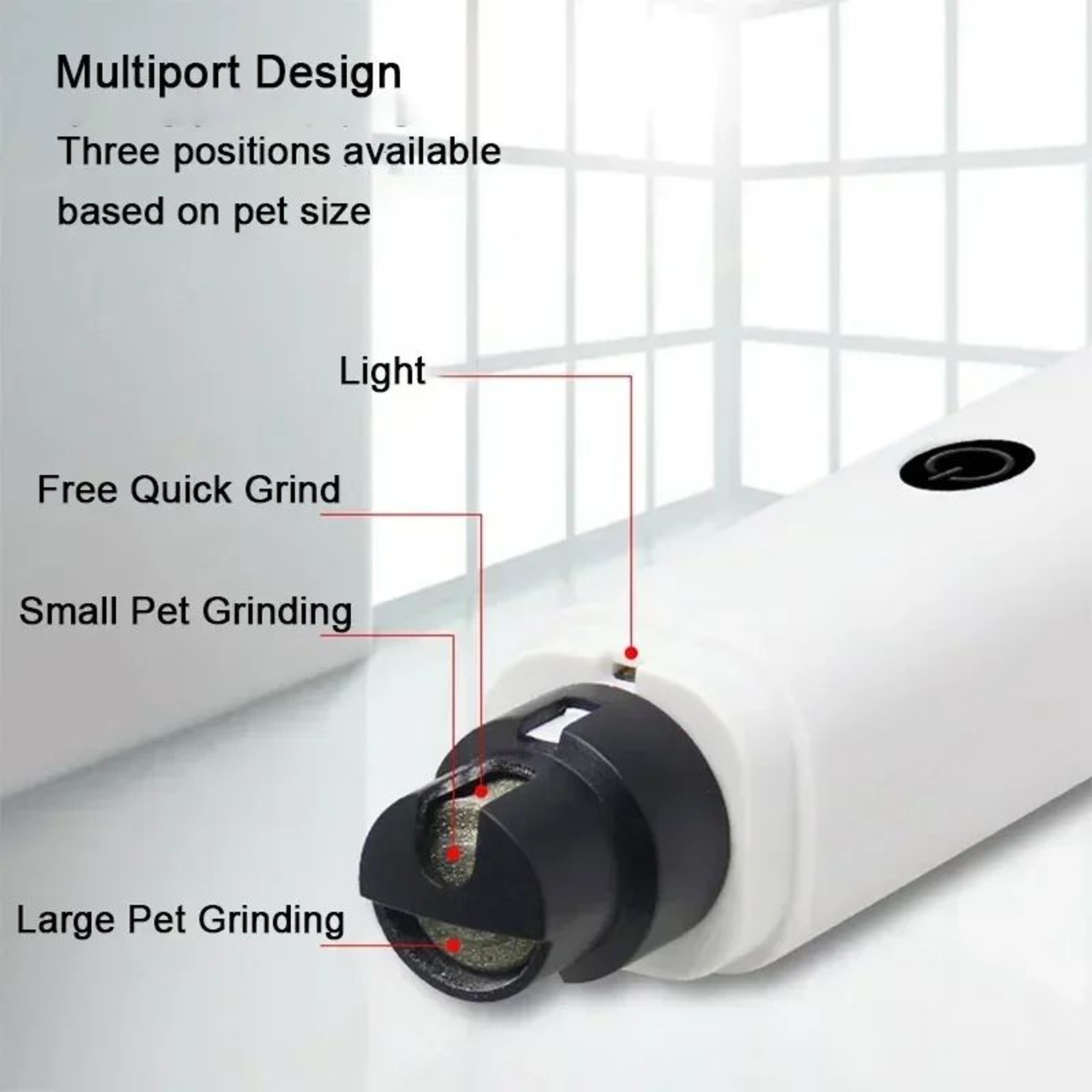 Electric Pet Nail Clippers Rechargeable Nail Grinder With LED Light For Dogs And Cats 10