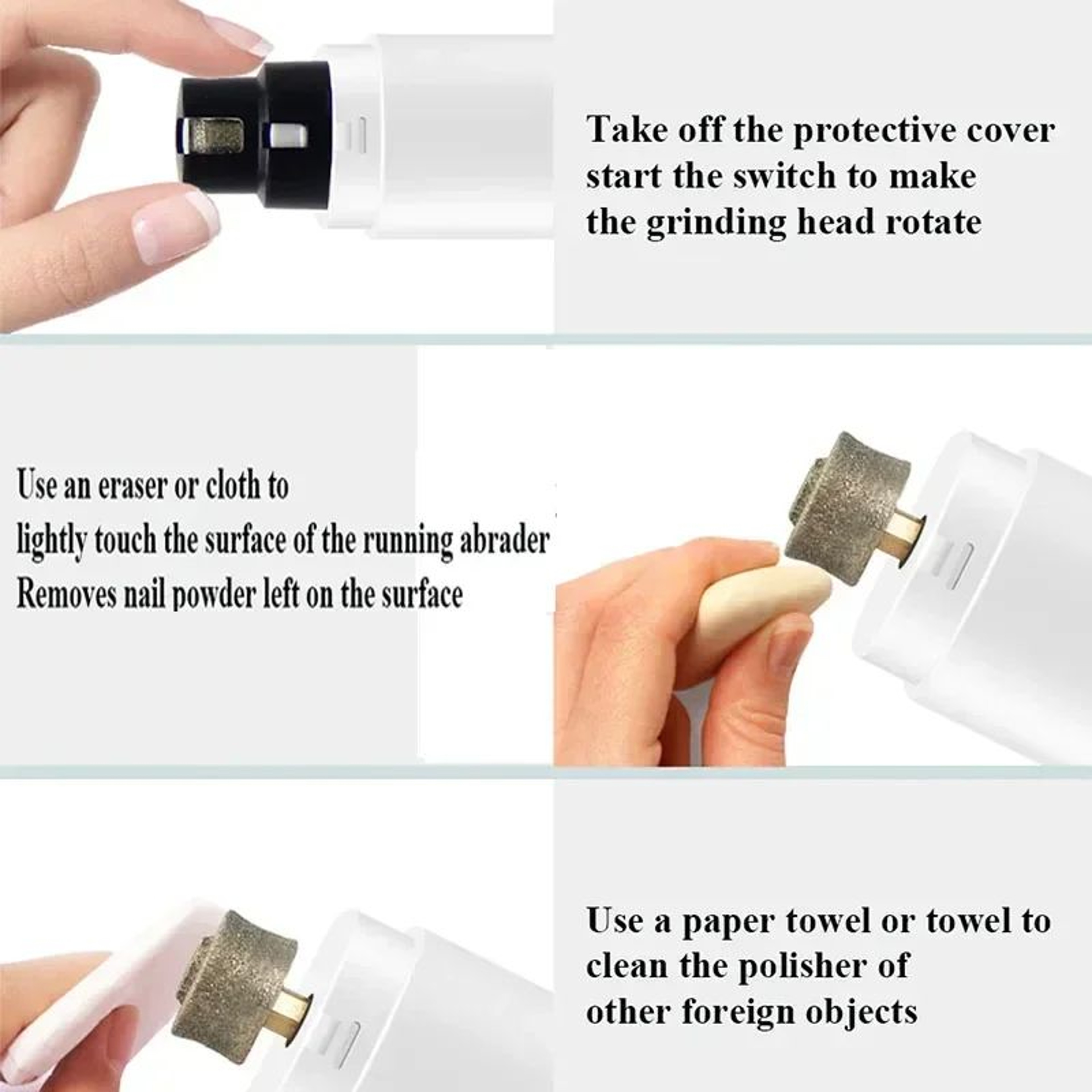 Electric Pet Nail Clippers Rechargeable Nail Grinder With LED Light For Dogs And Cats 16