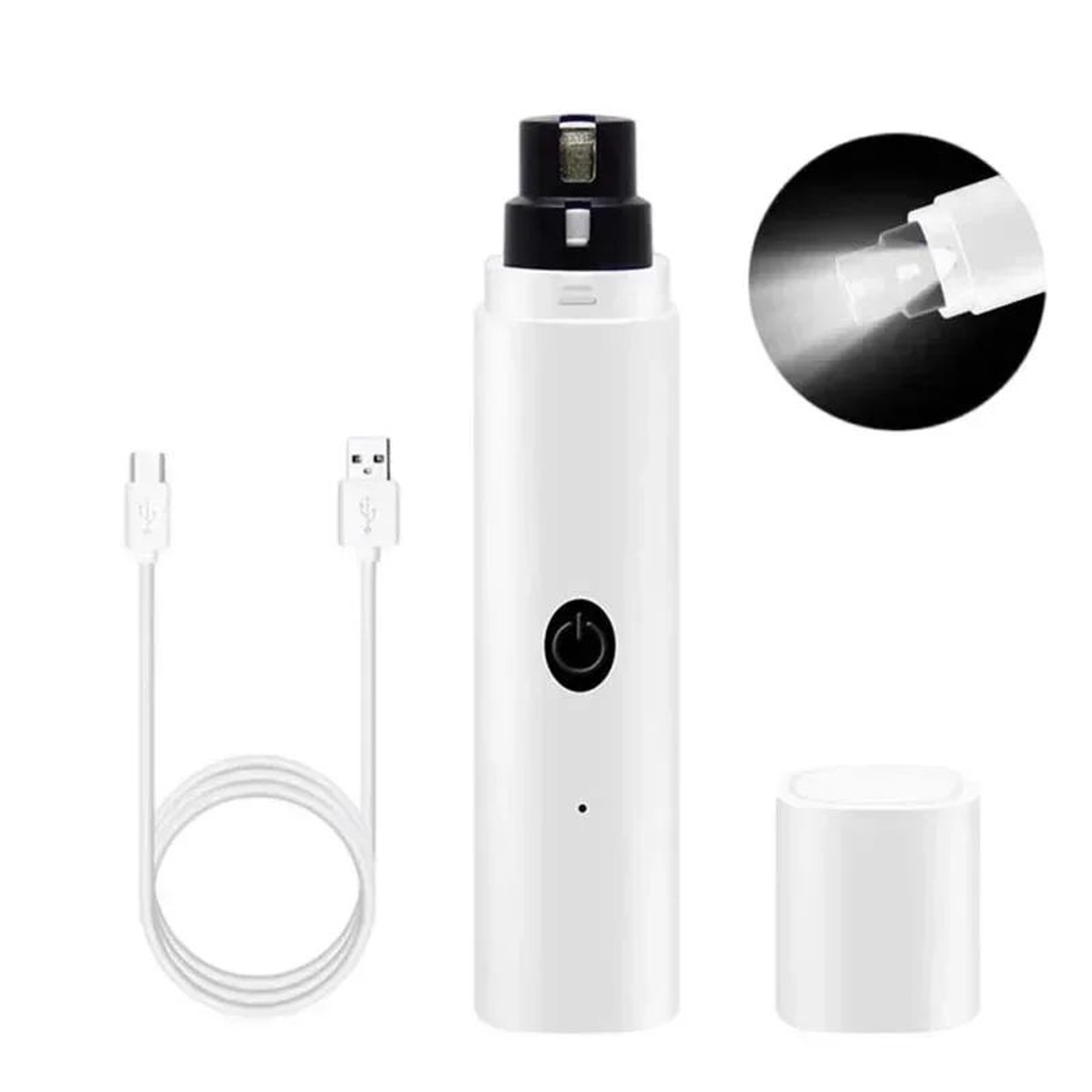 Electric Pet Nail Clippers Rechargeable Nail Grinder With LED Light For Dogs And Cats 18