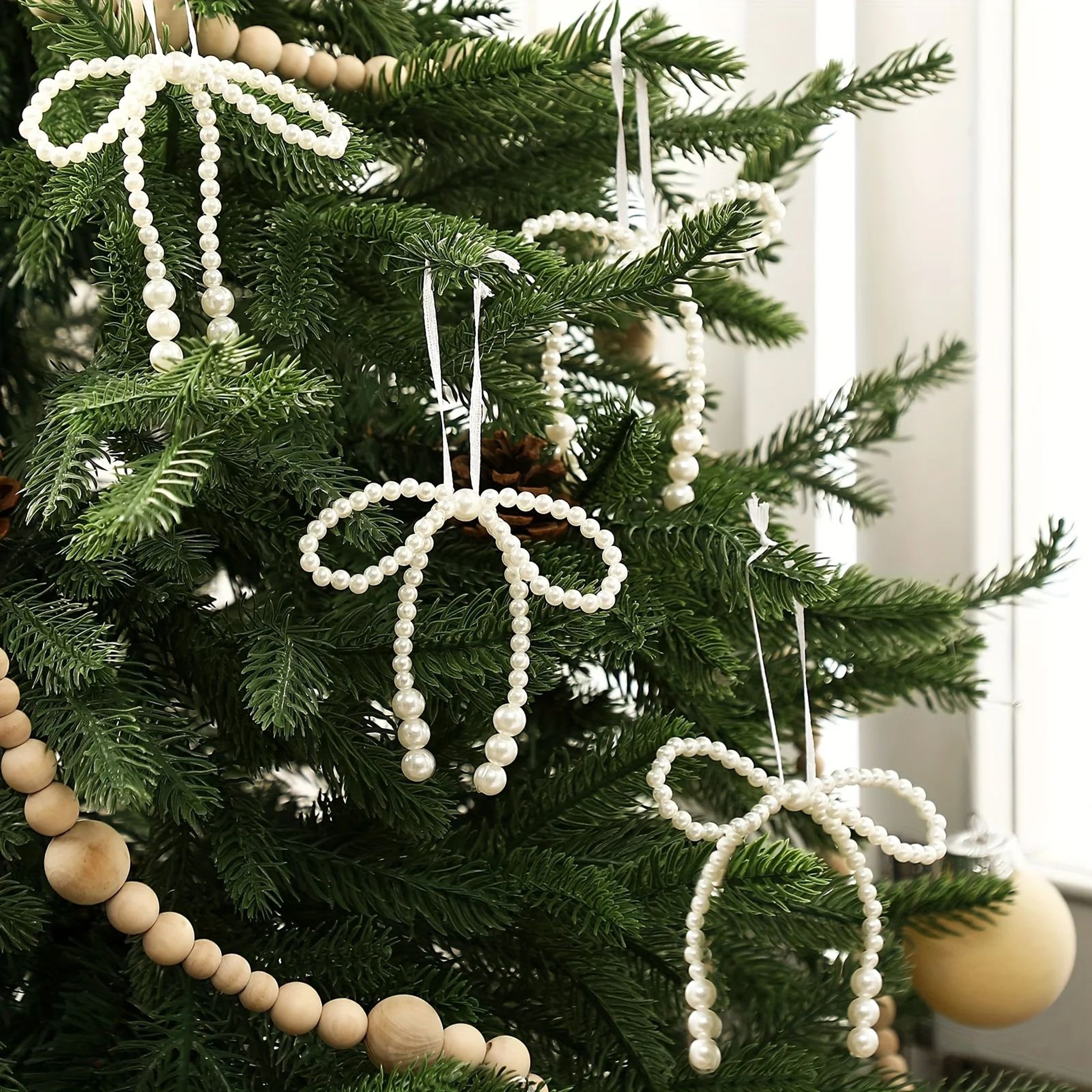 12Piece Elegant Christmas Tree Bow Set  Twist Tie Bows For Wreaths Gift Wrapping  Holiday Decoratio 3