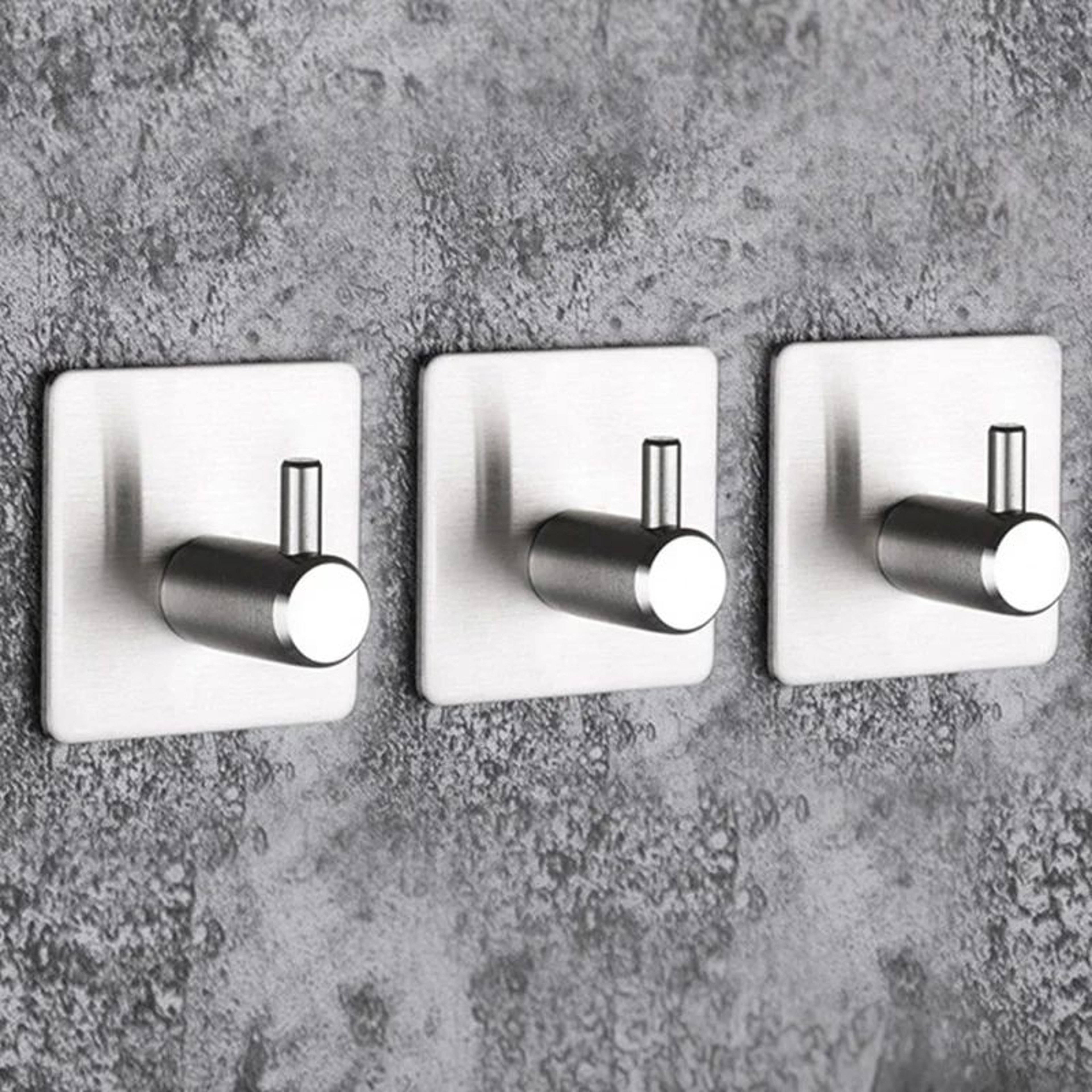 Stainless Steel Antirust Wall Hooks  SelfAdhesive Towel  Clothes Rack For Home Kitchen  Bathroom St 4