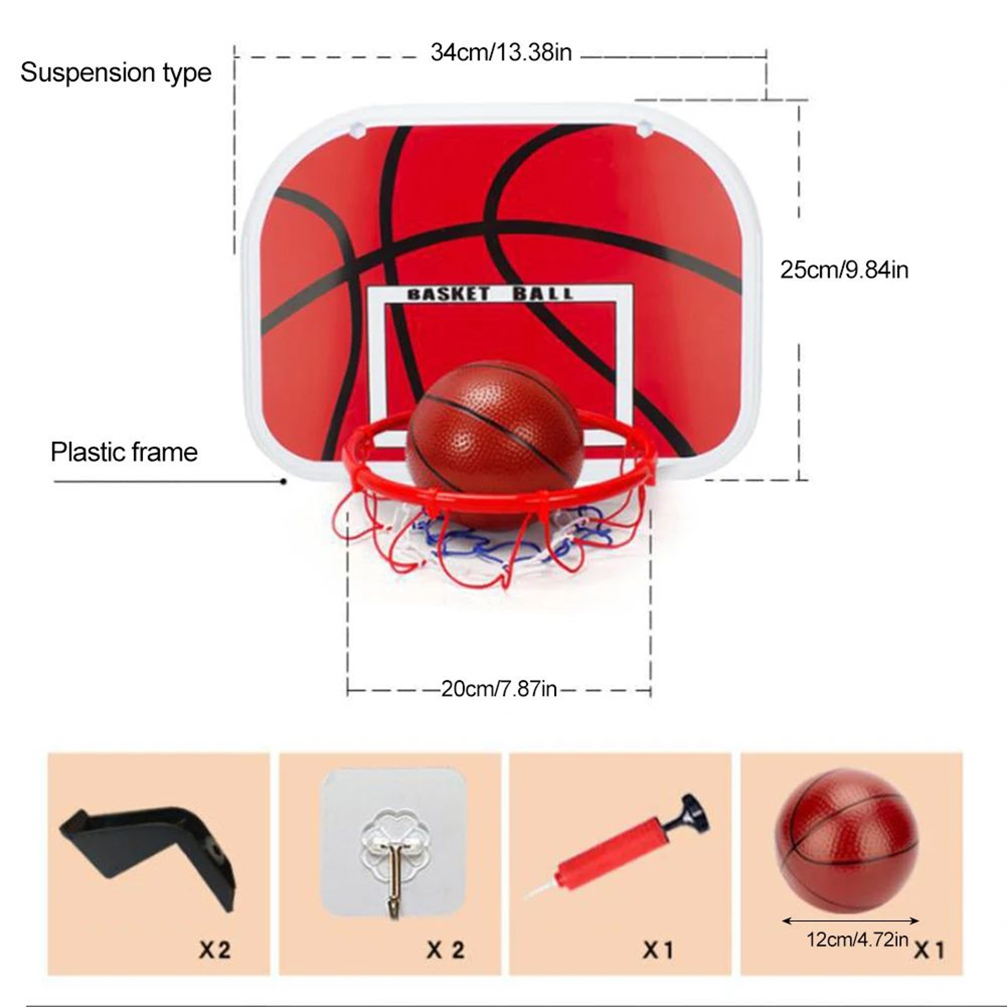 Adjustable Kids Basketball Hoop Set 3