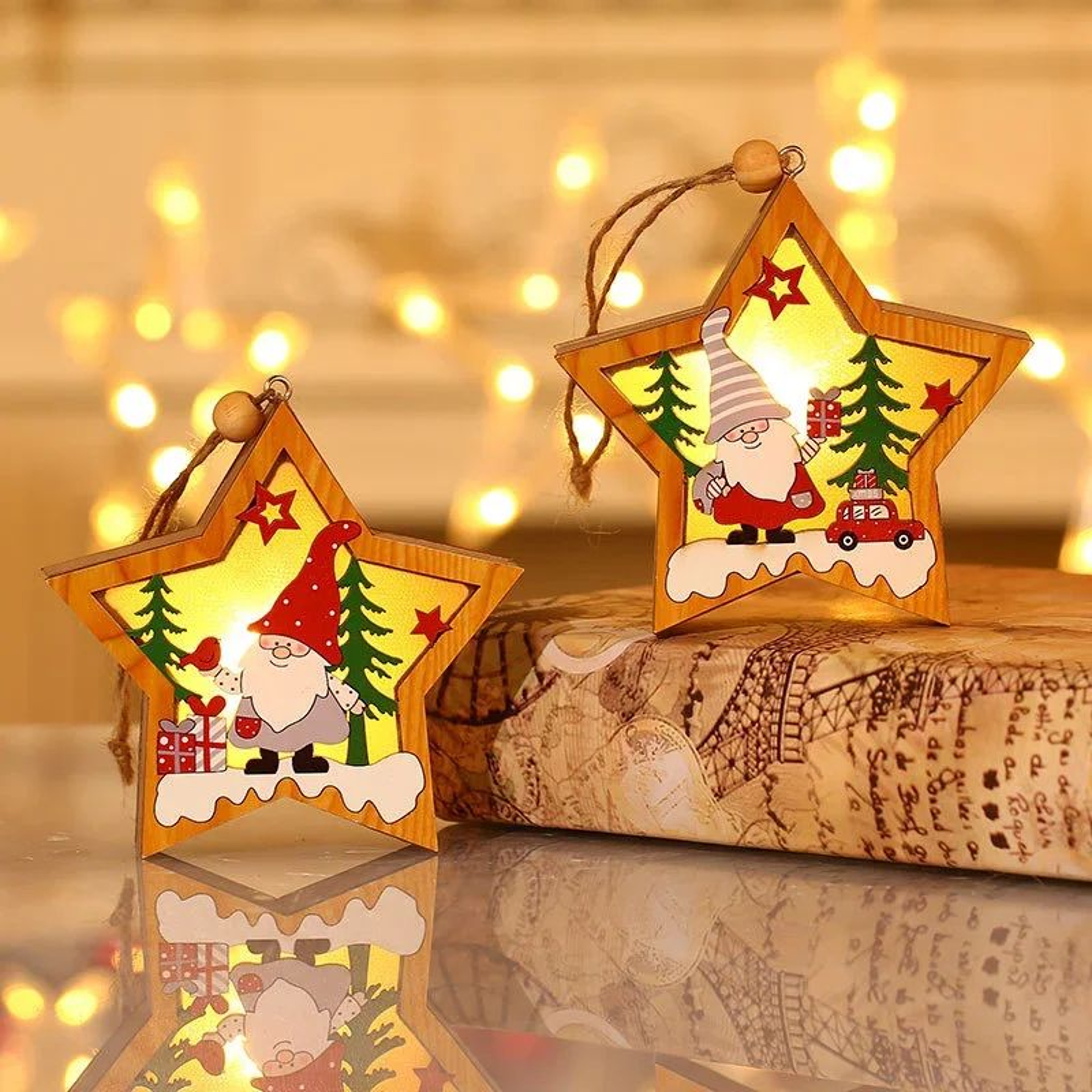 LED Christmas Tree Pendant Night Light 2