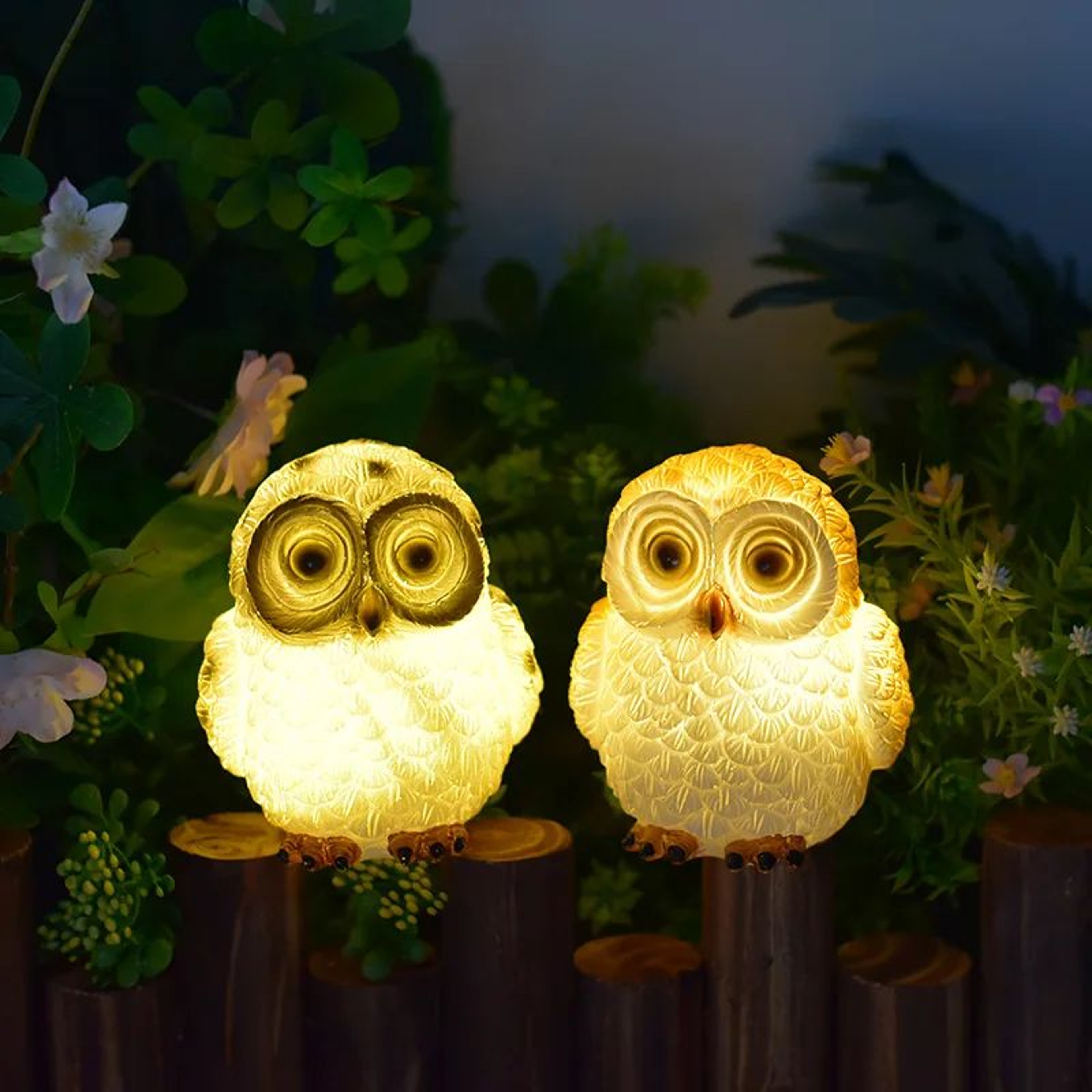 Solar Owl Garden LED Night Light 1