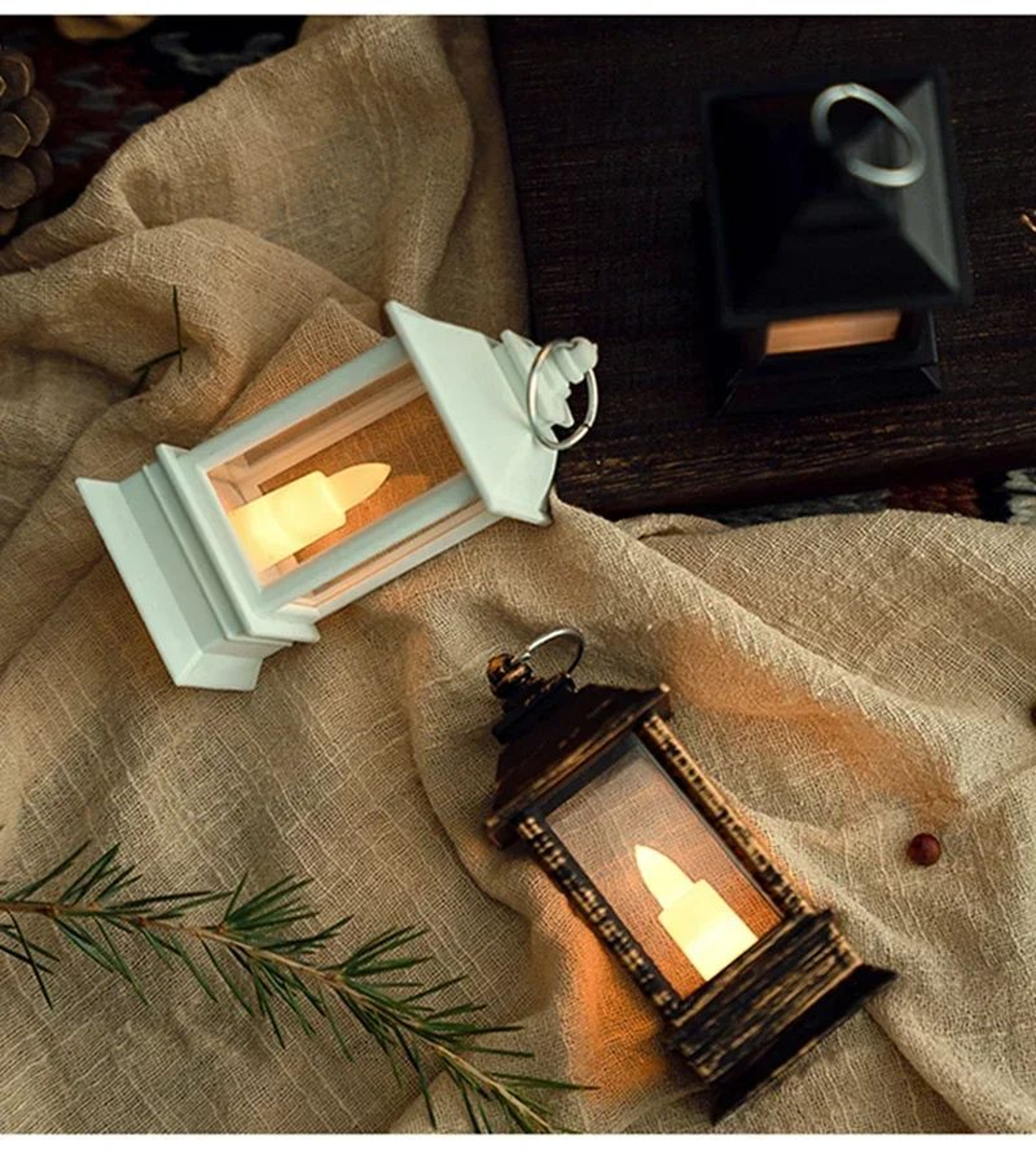 Vintage LED Oil Lamp Night Light 7