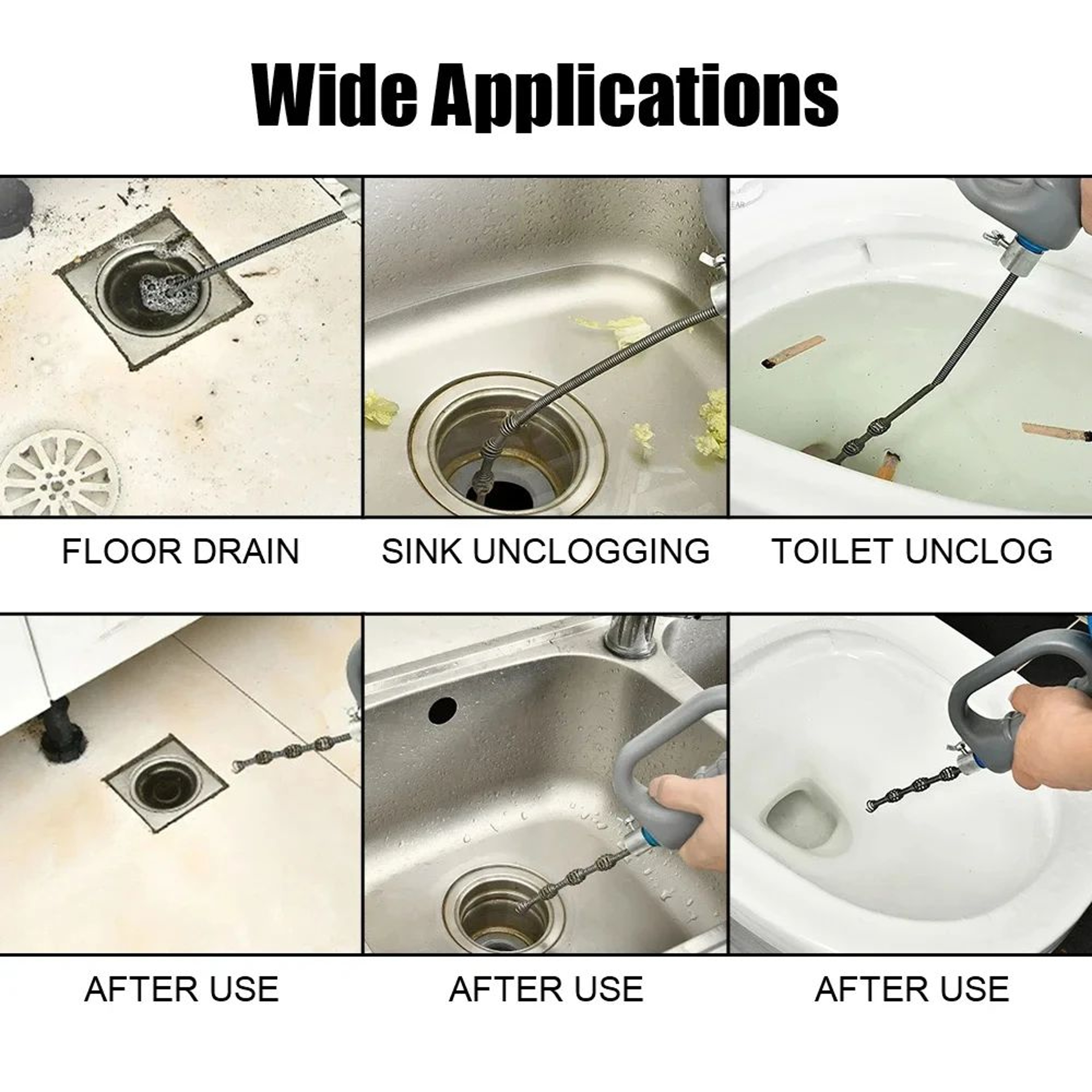 Extendable Drain Unblocker Tool 4