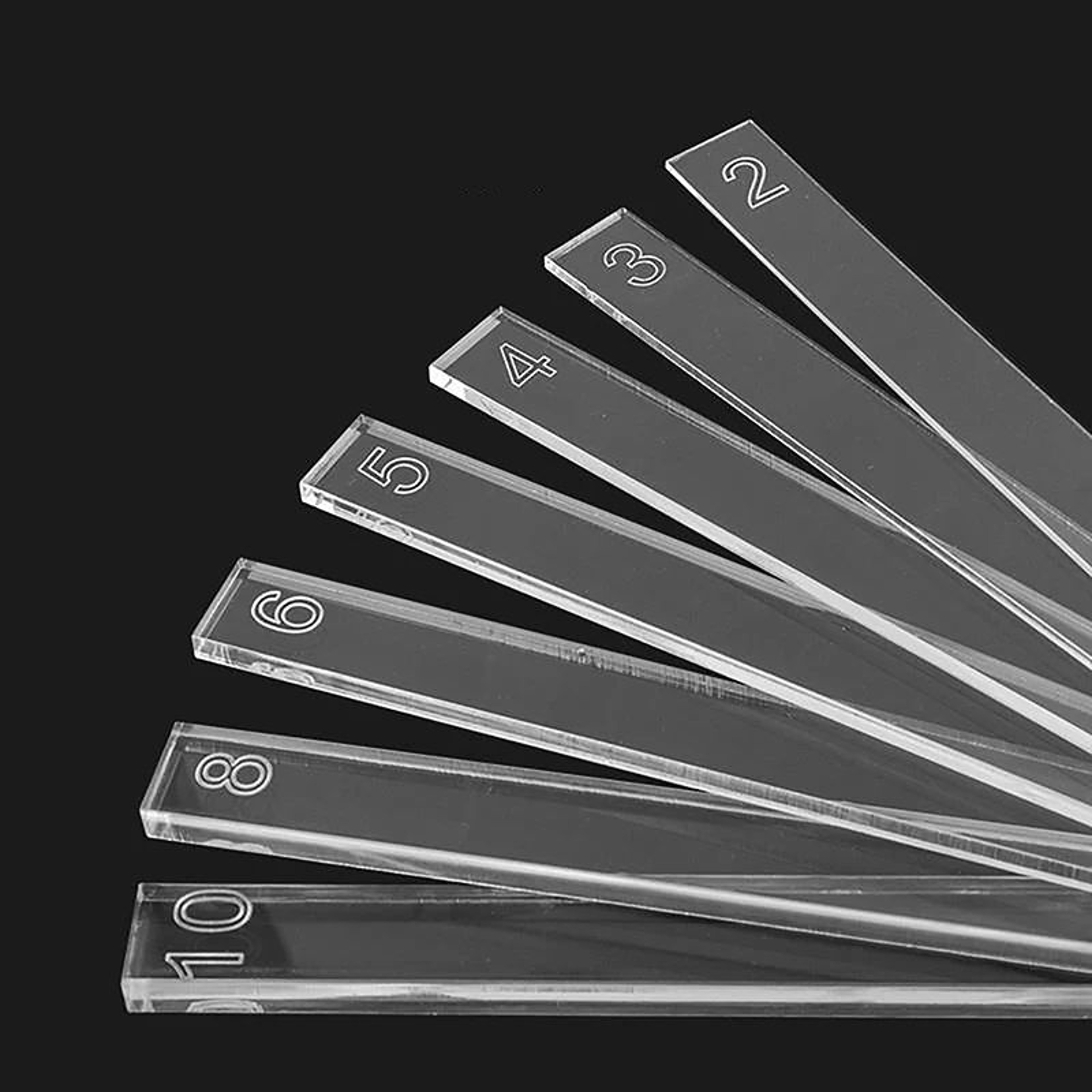Acrylic Baking Ruler  Pastry Thickness Tool Set 7