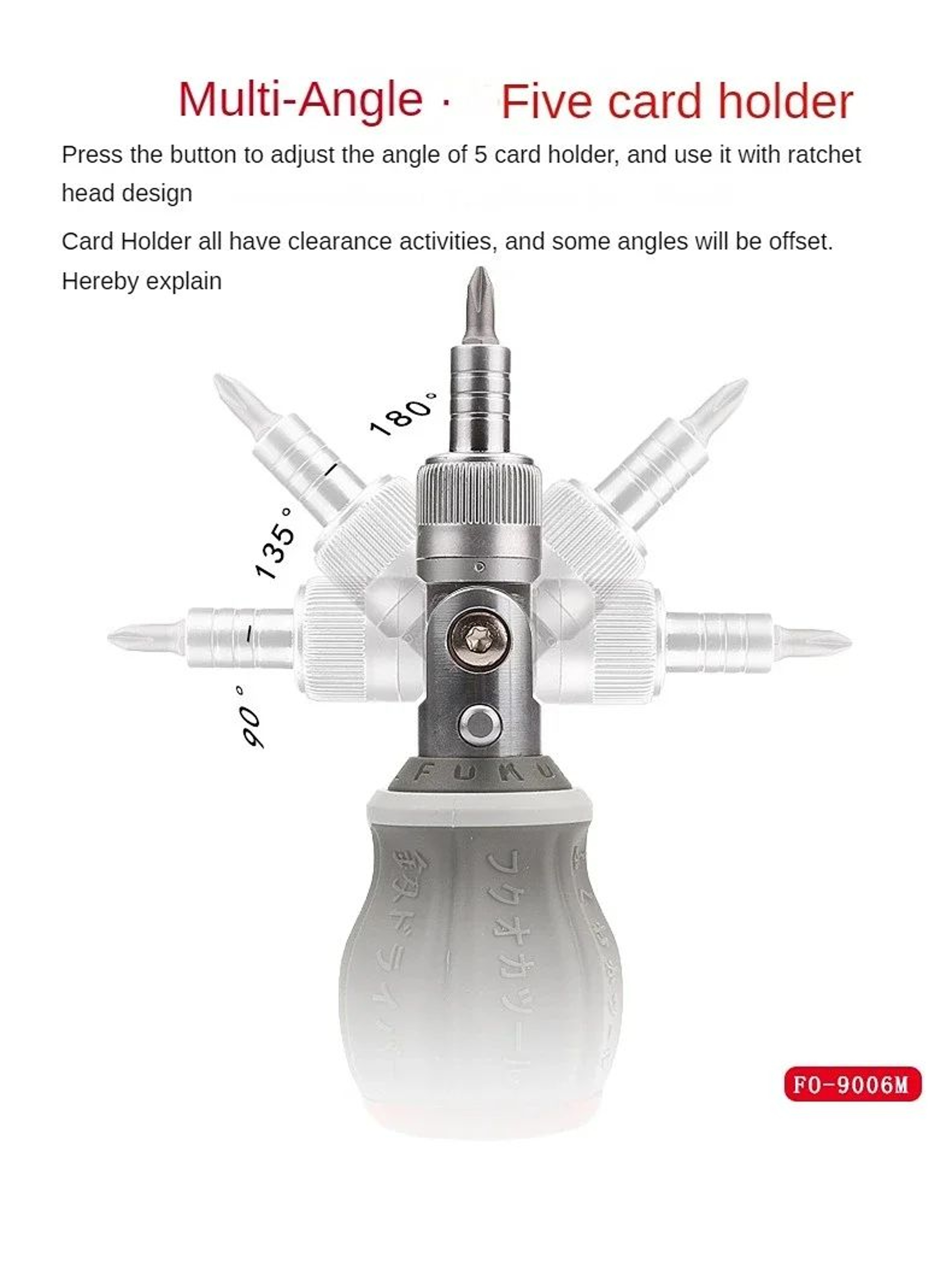 Adjustable Ratchet Screwdriver Set 6