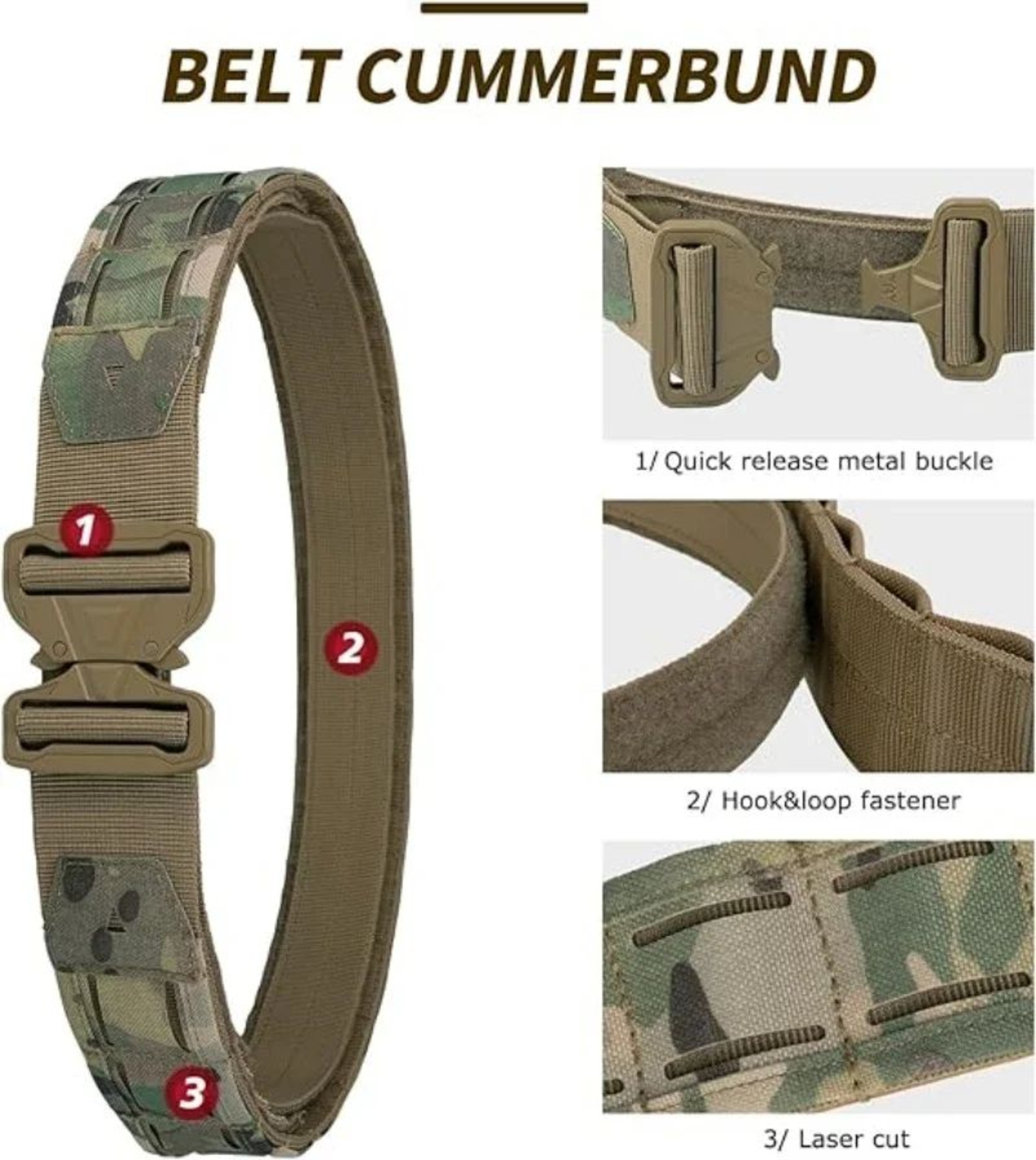 YAKEDA Tactical Riggers Duty Belt 1