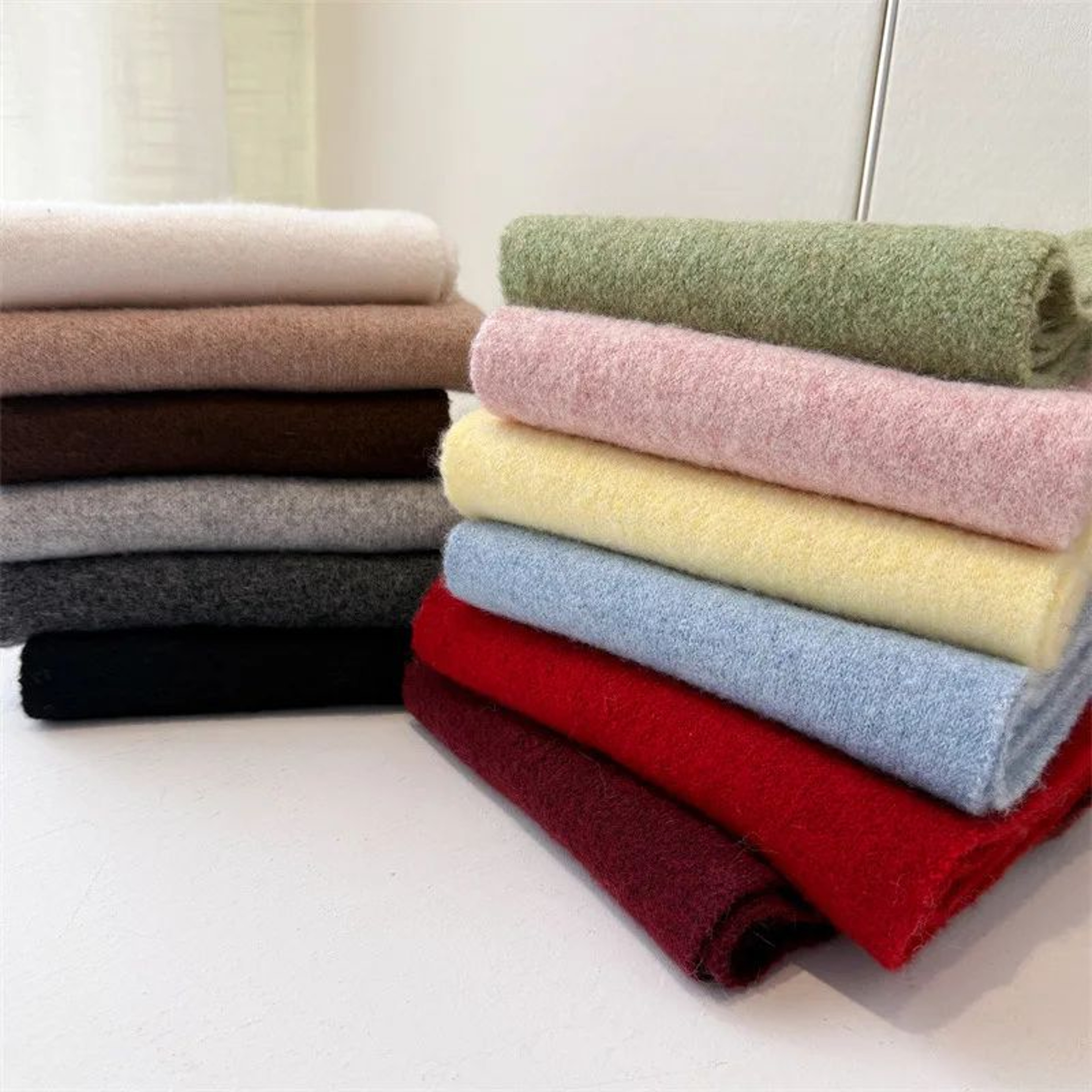 luxury winter scarf for women worn as soft neck wrap