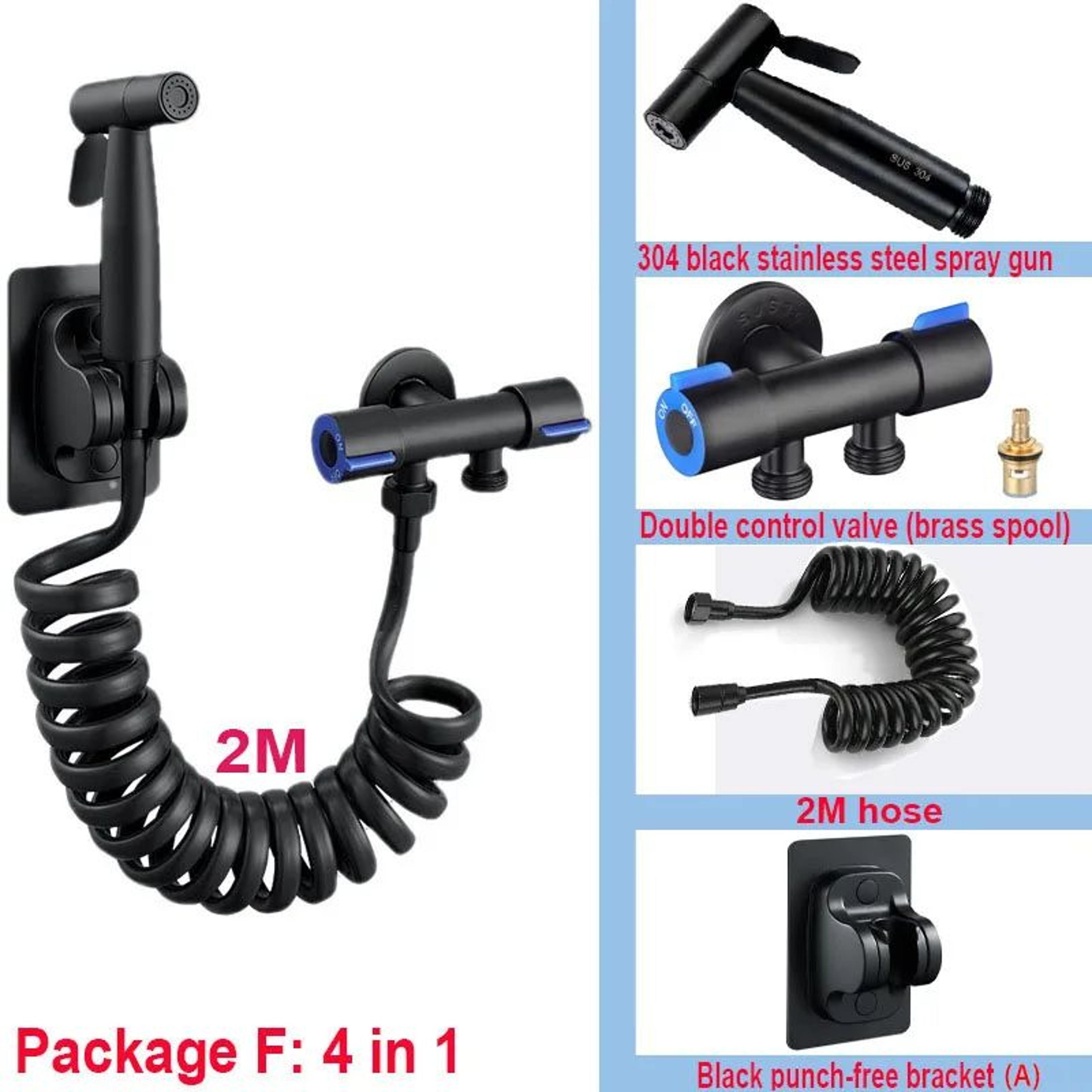 Handheld Toilet Bidet Sprayer Set 16