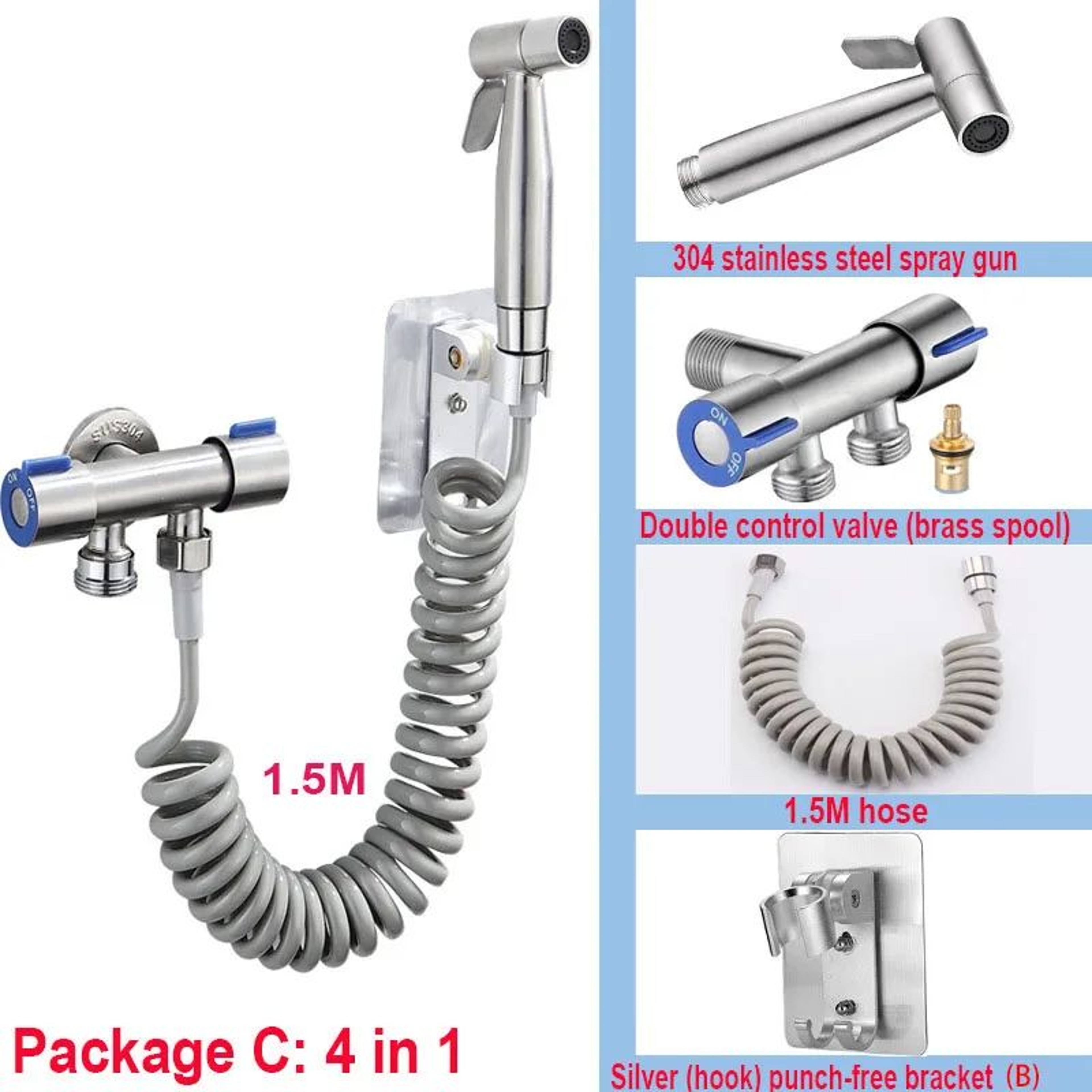 Handheld Toilet Bidet Sprayer Set 19