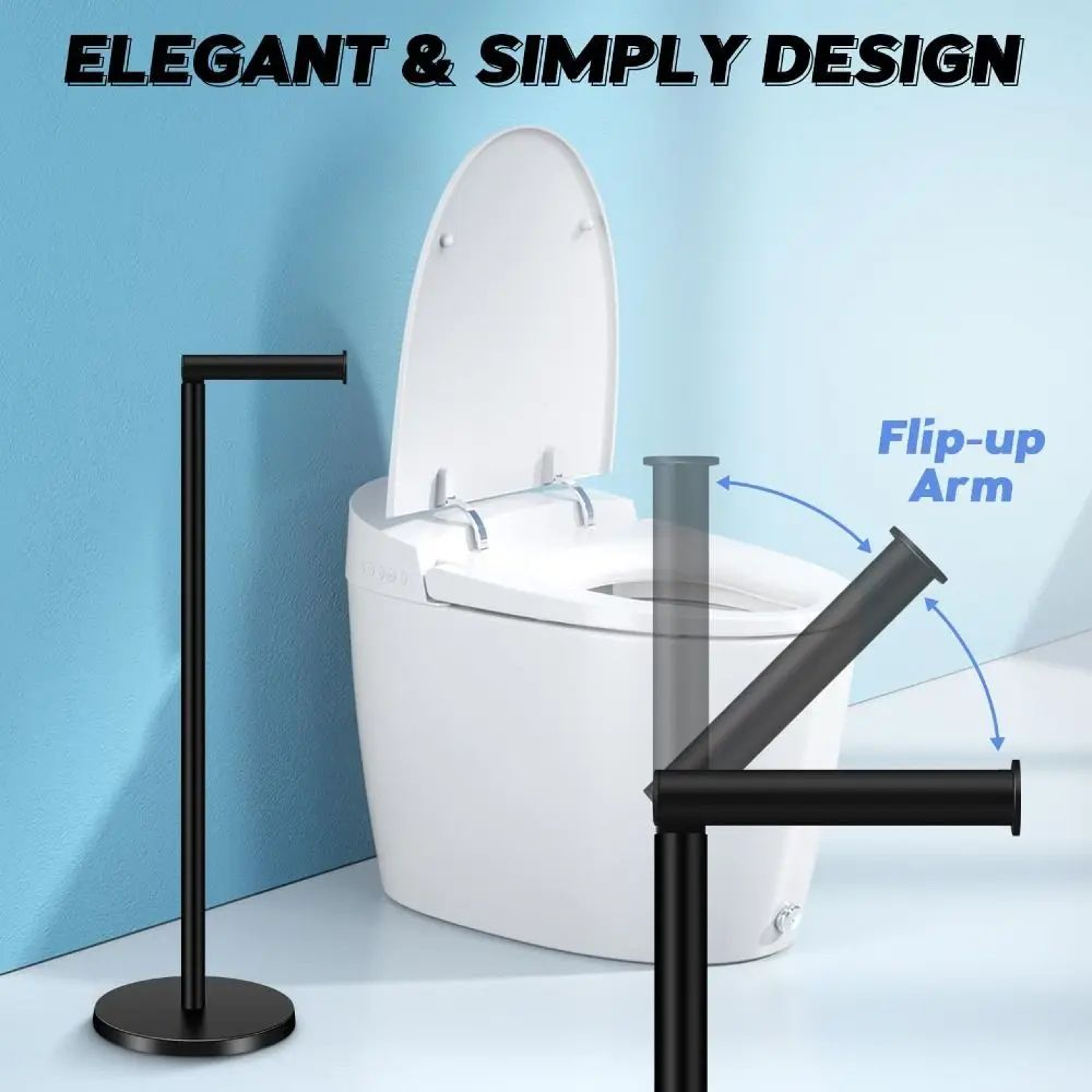 Stainless Steel Toilet Paper Stand 3