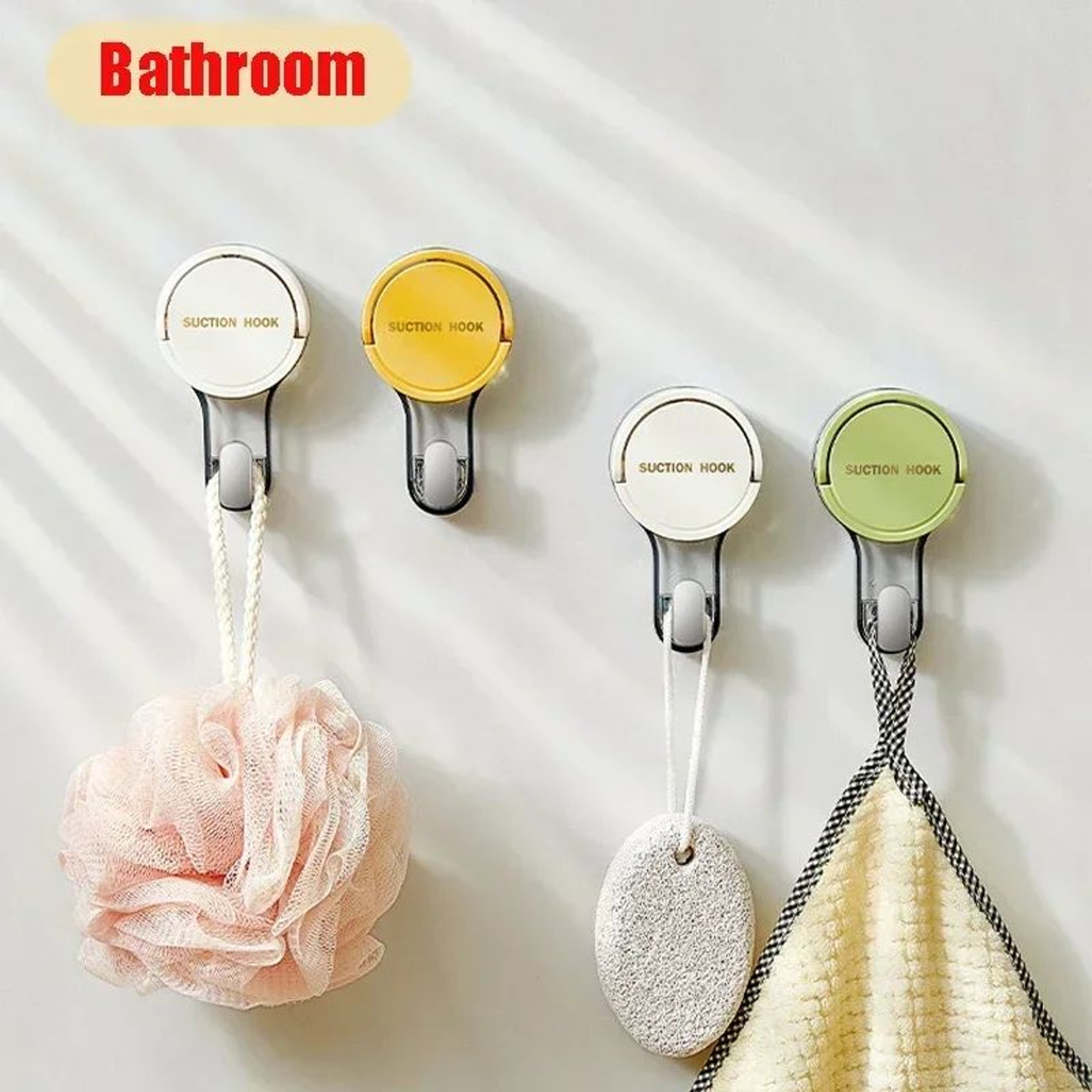 Reusable Suction Cup Hooks Set 8