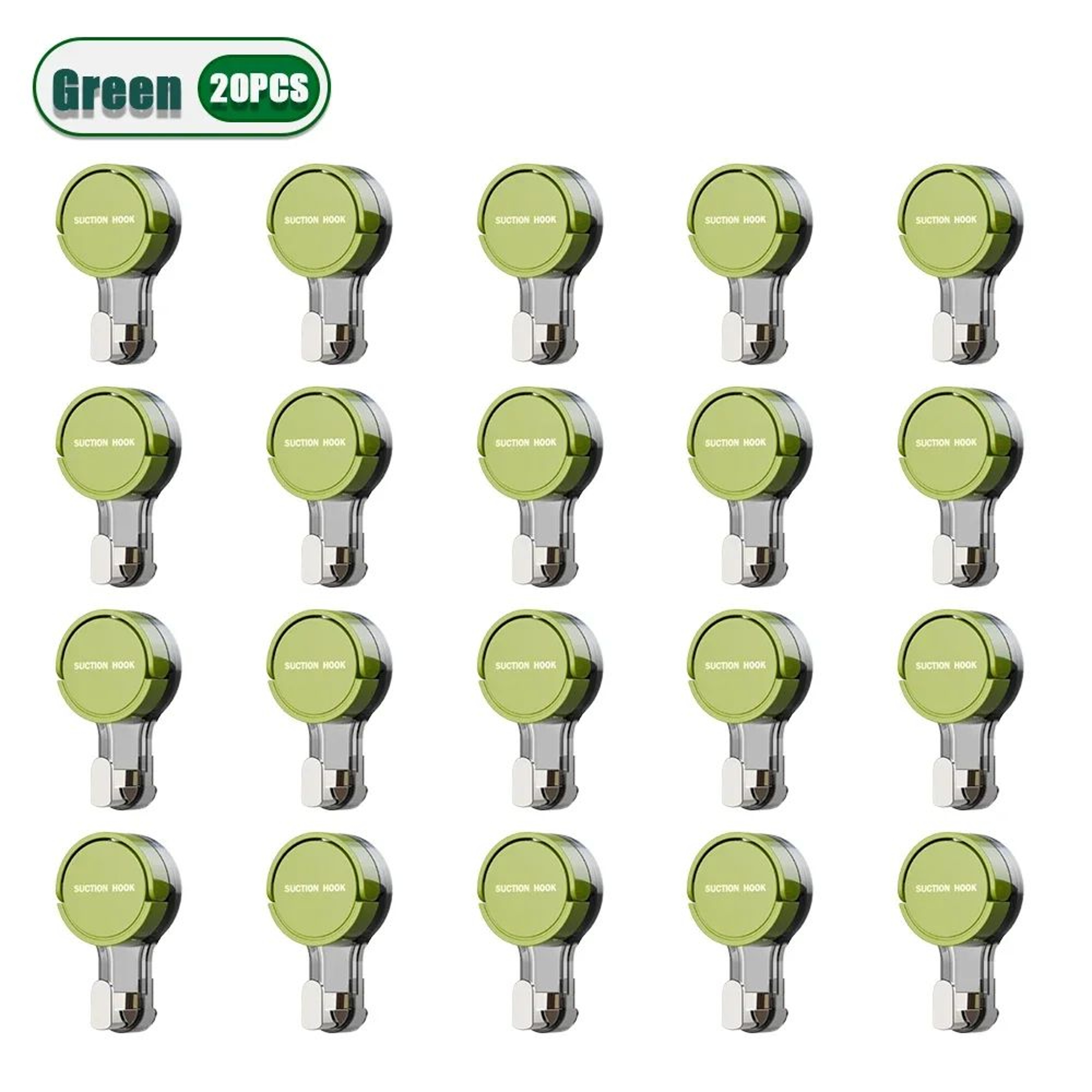 Reusable Suction Cup Hooks Set 25