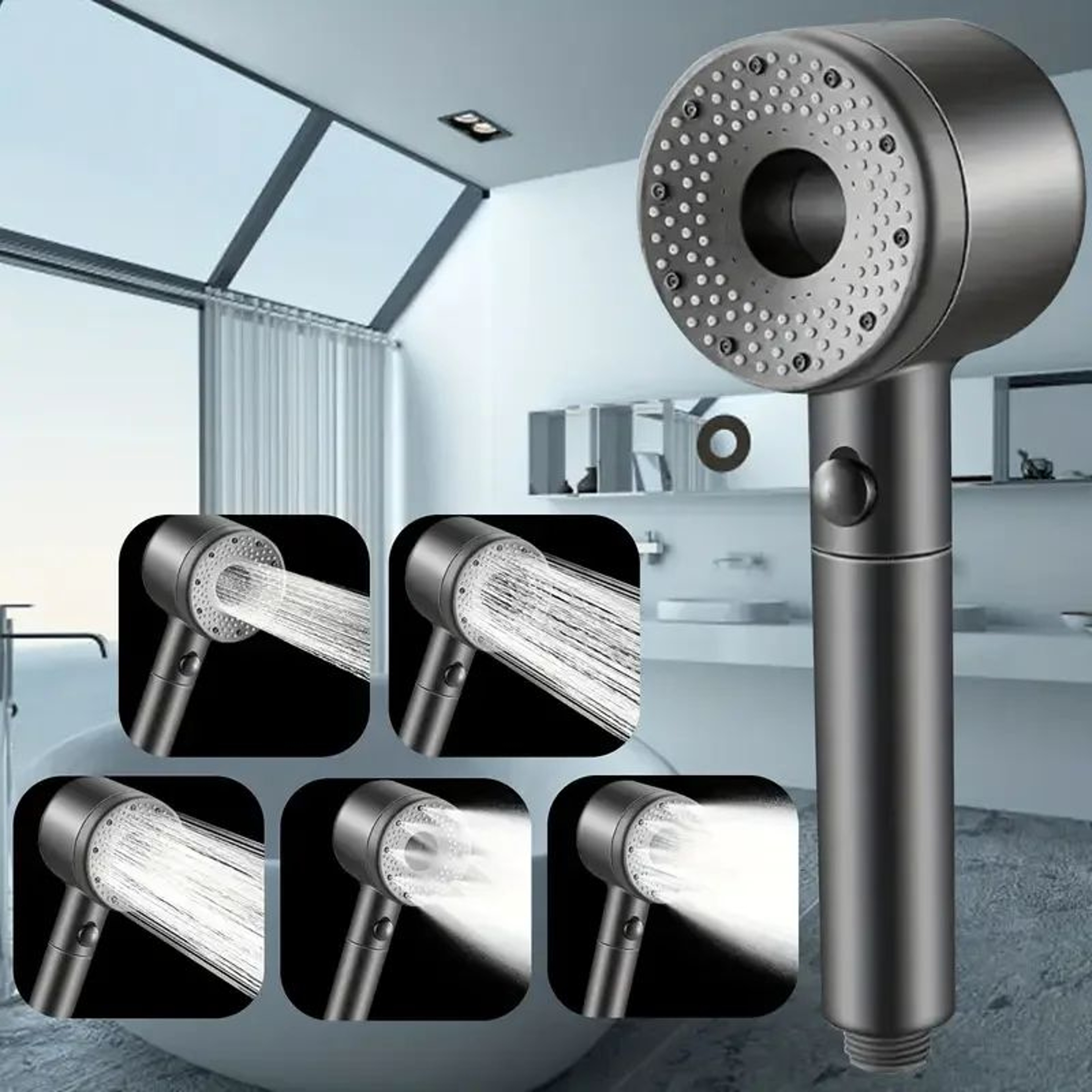 5Speed Adjustable Filter Shower Head 0