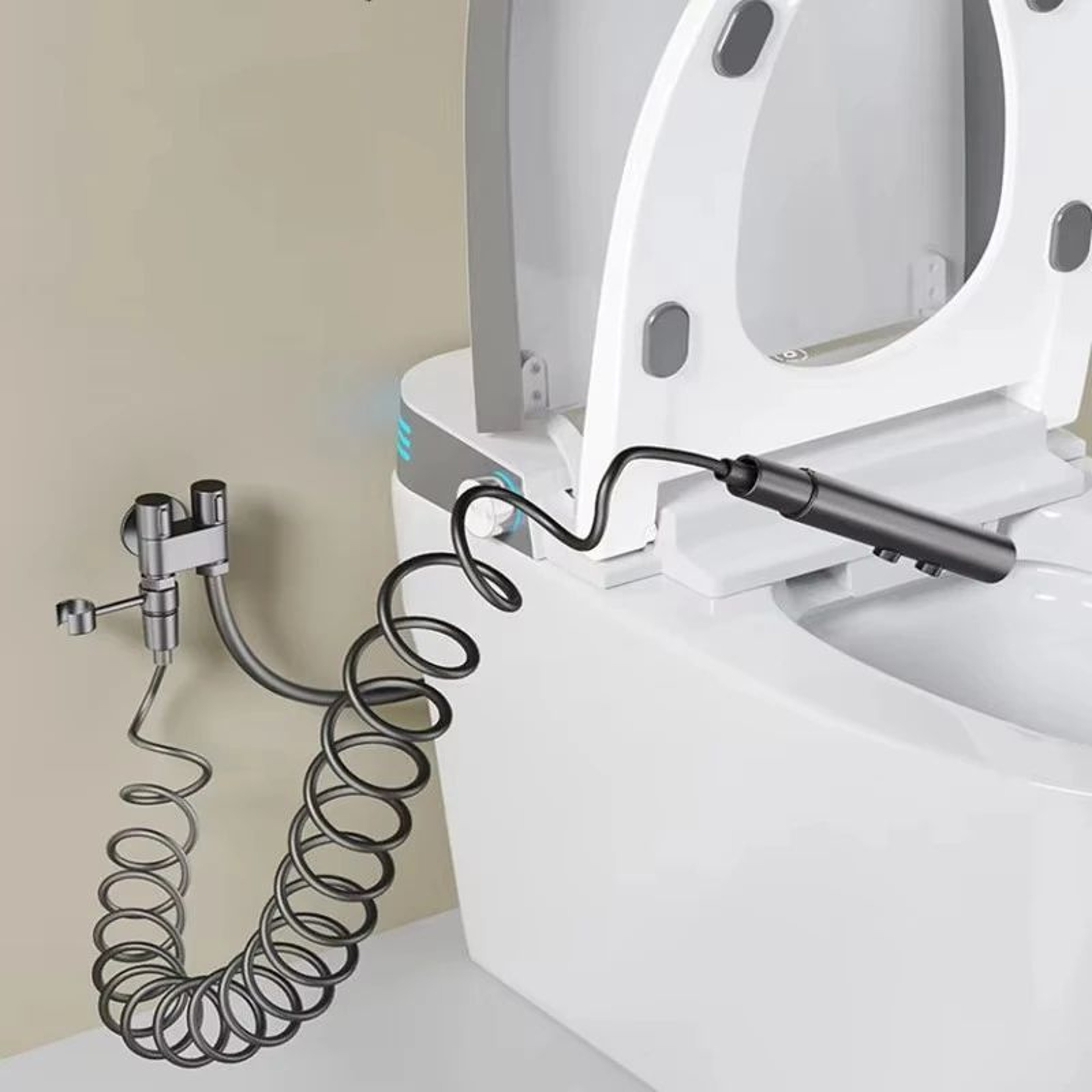 Handheld Bidet Sprayer With Dual Valve 1