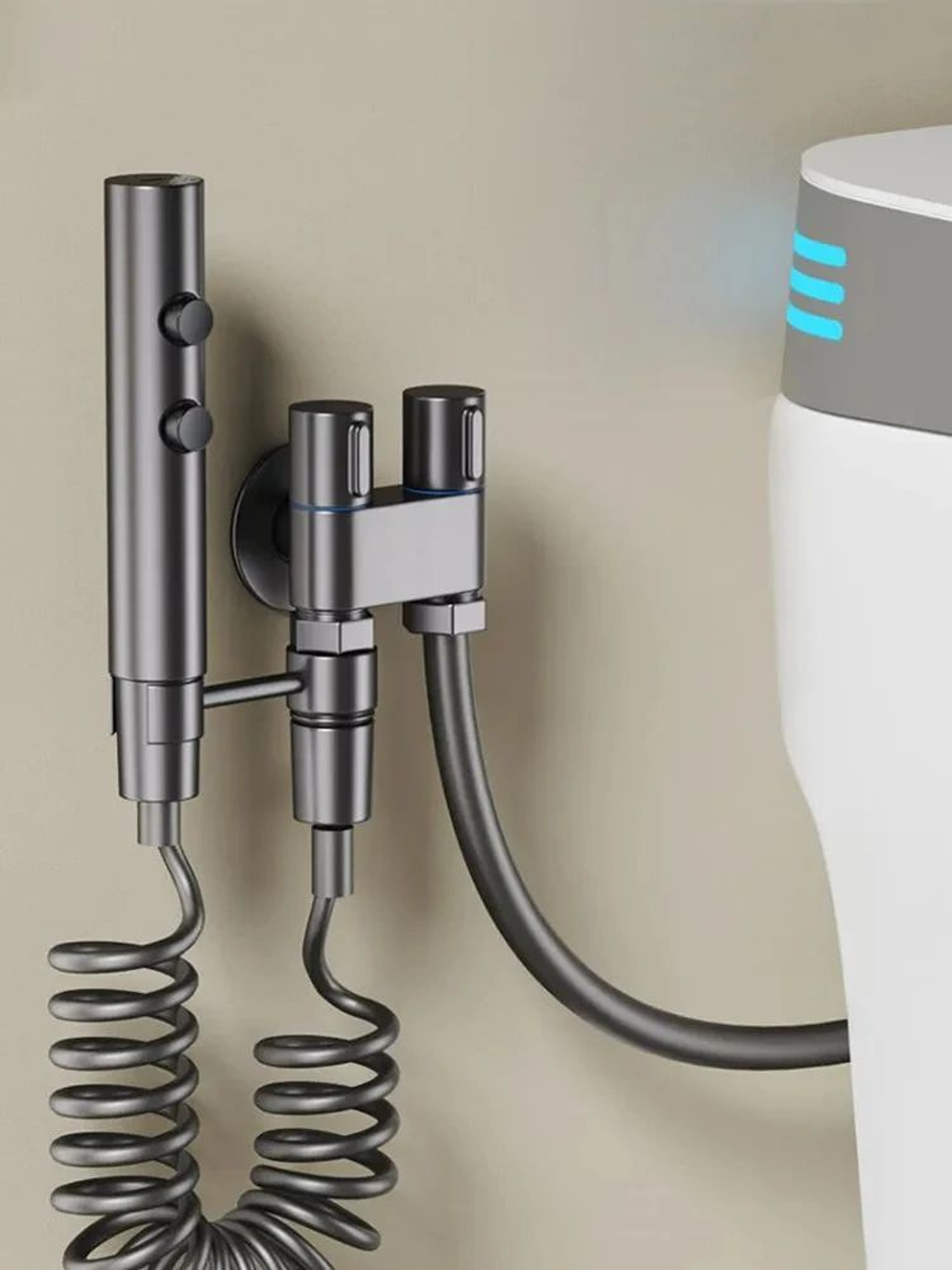 Handheld Bidet Sprayer With Dual Valve 6