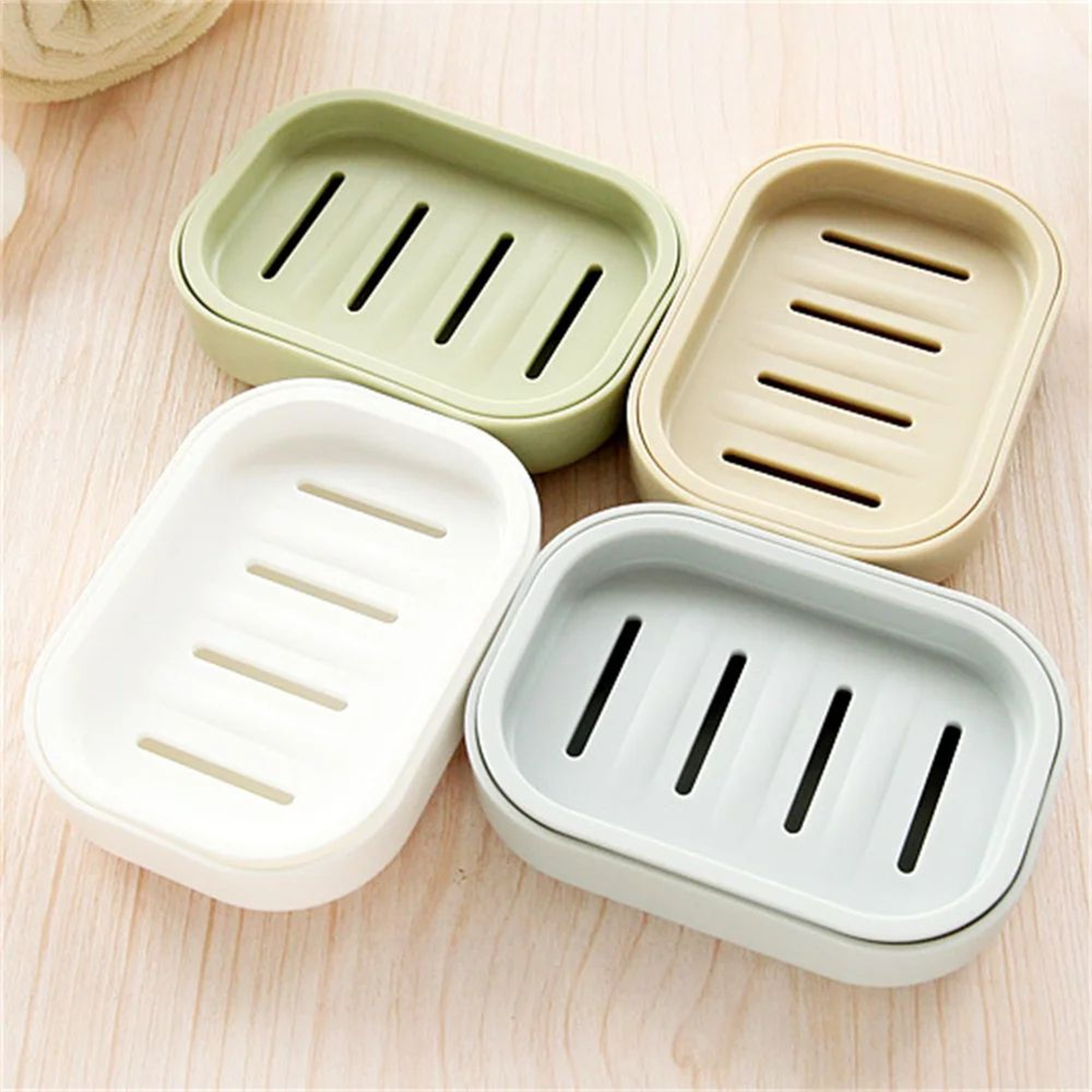 DoubleLayer Portable Soap Dish With Cover 4