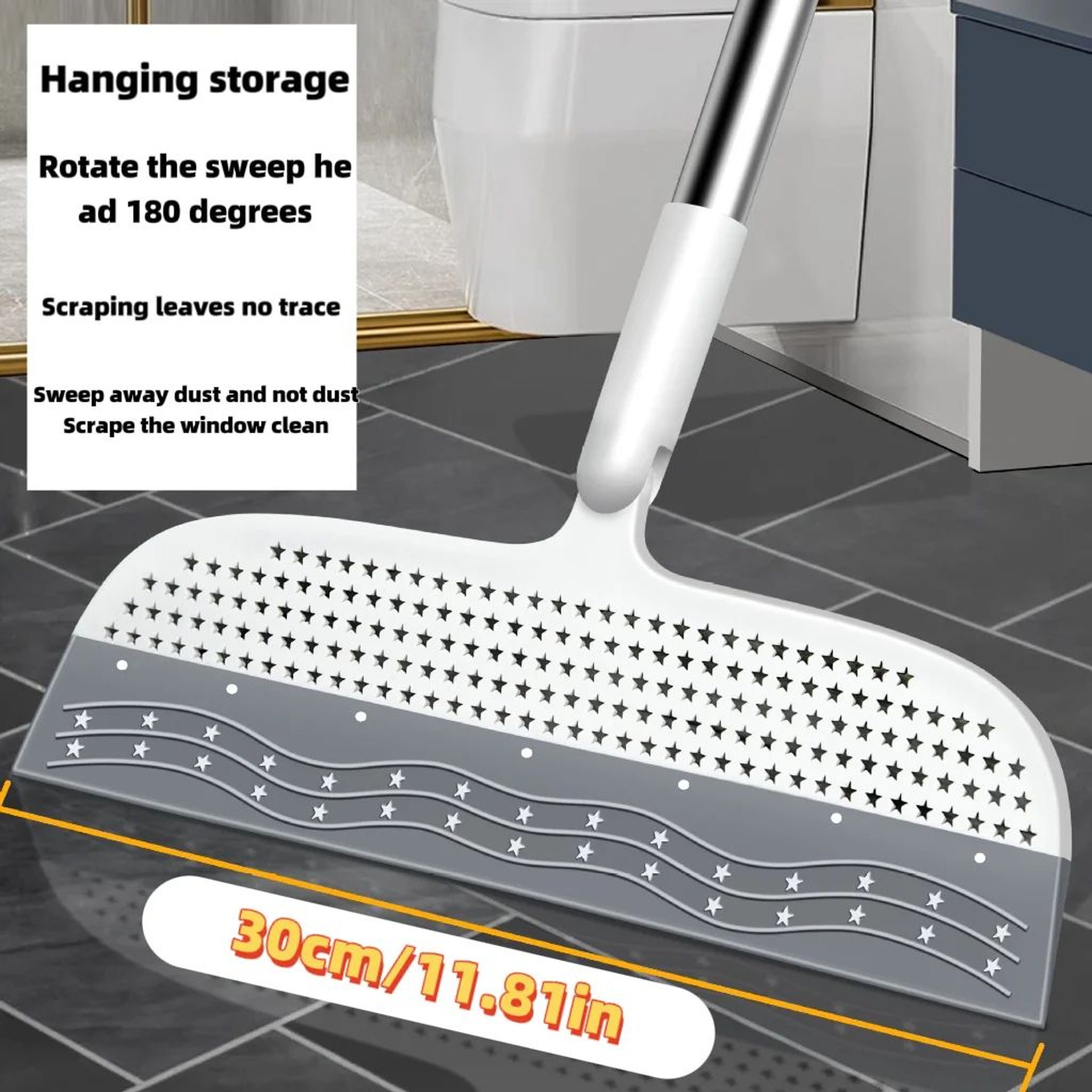 Magic Silicone Scraper Broom 3