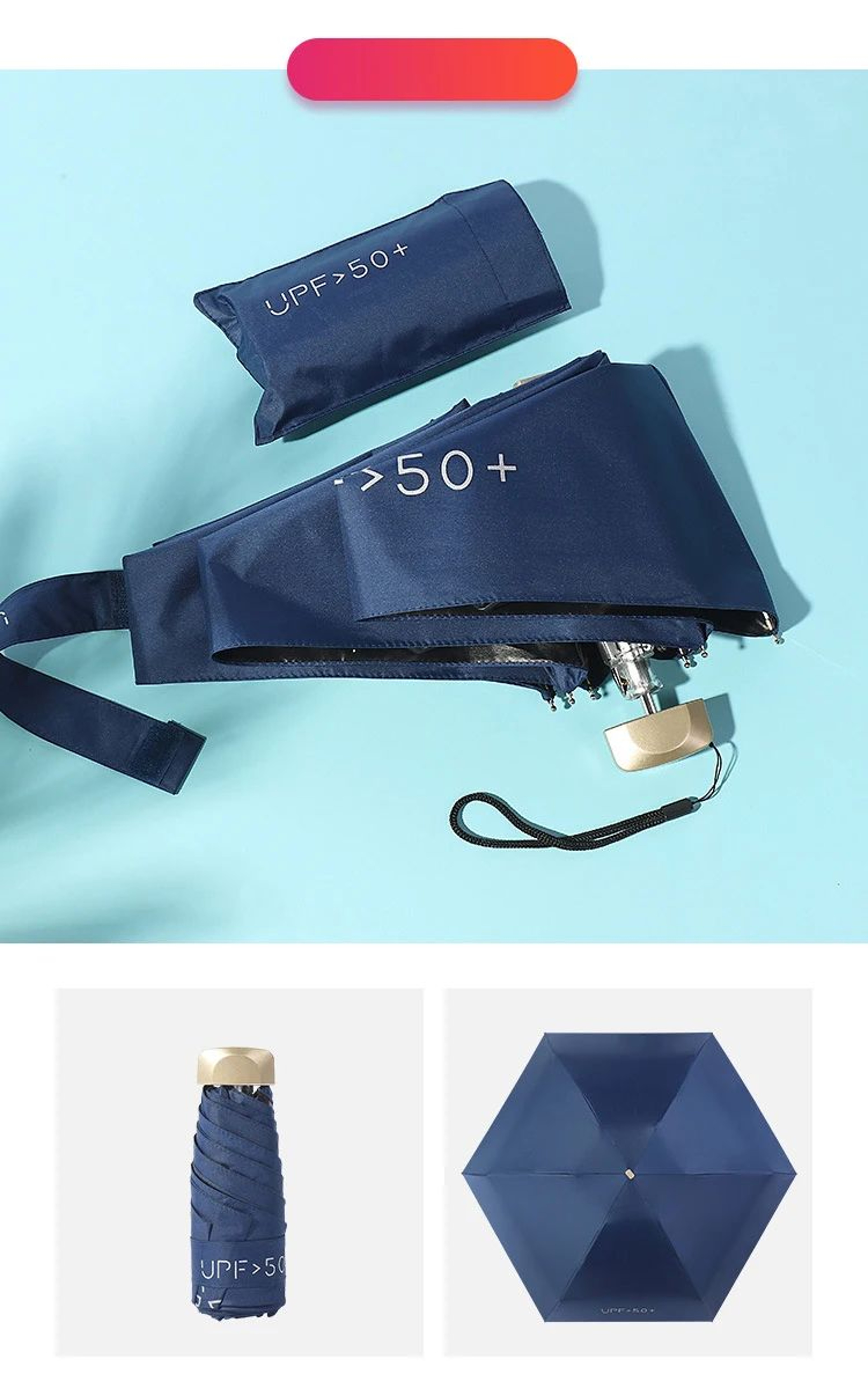 Mini UV Protection Pocket Umbrella 14