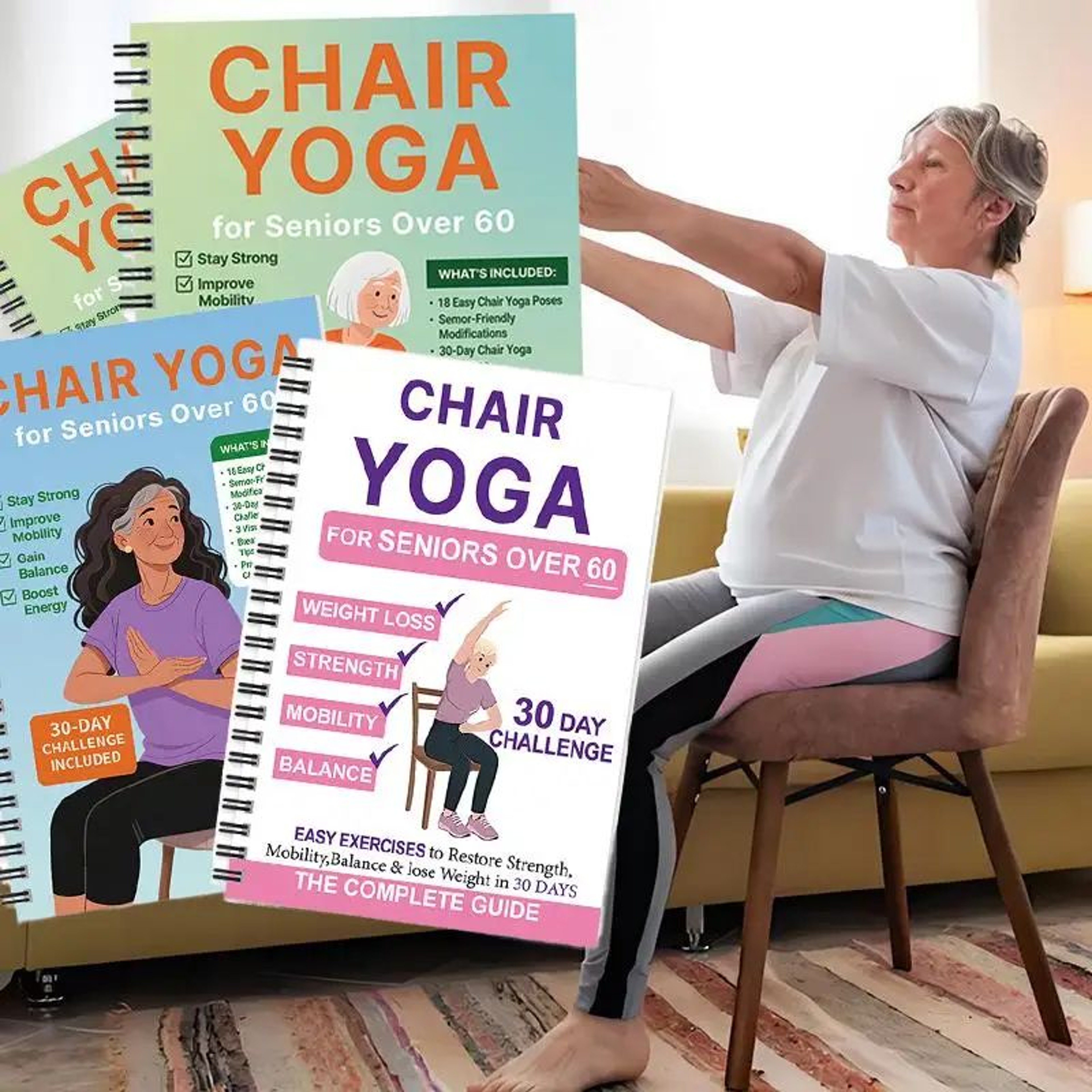 Chair Yoga Exercise Book For Seniors 2