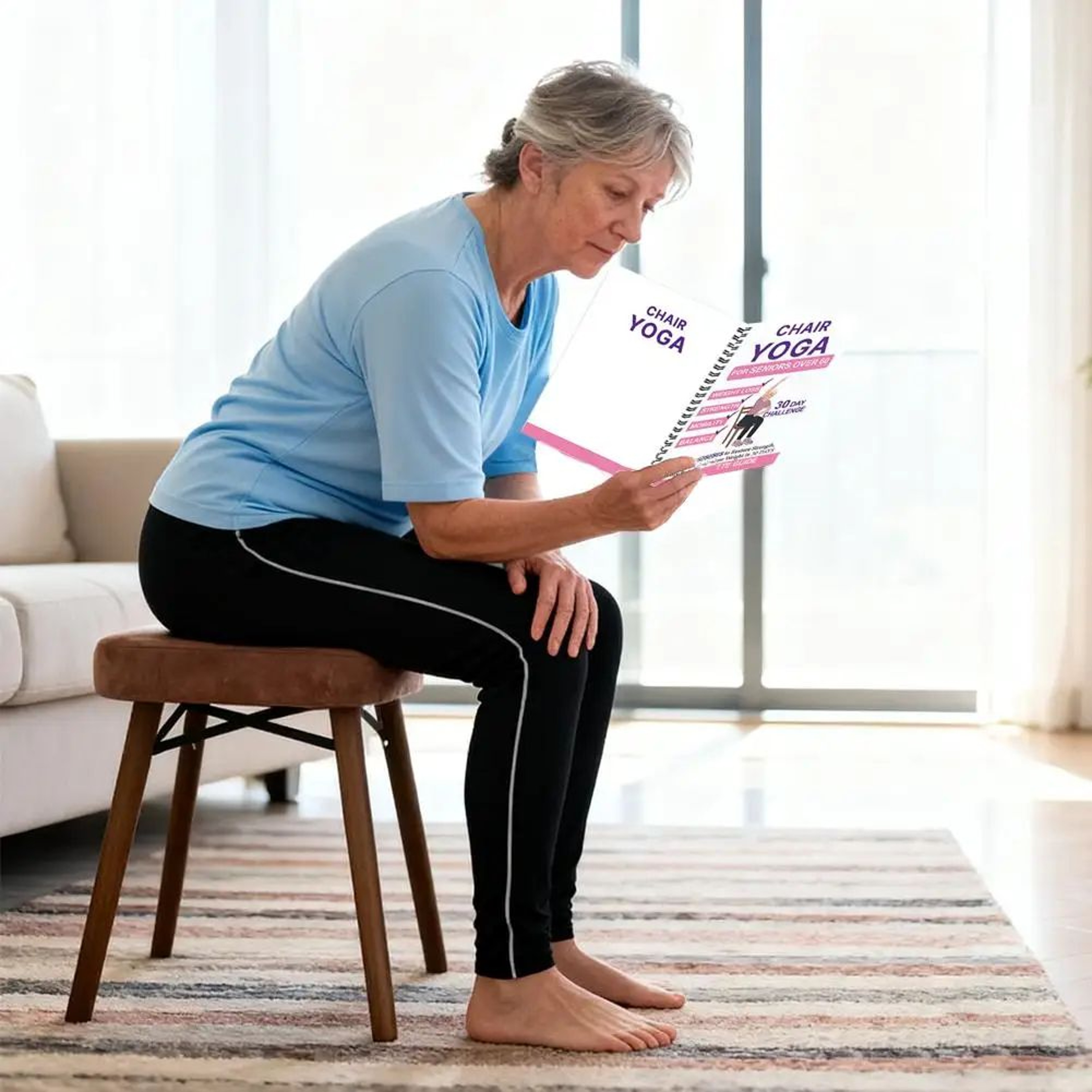 Chair Yoga Exercise Book For Seniors 12