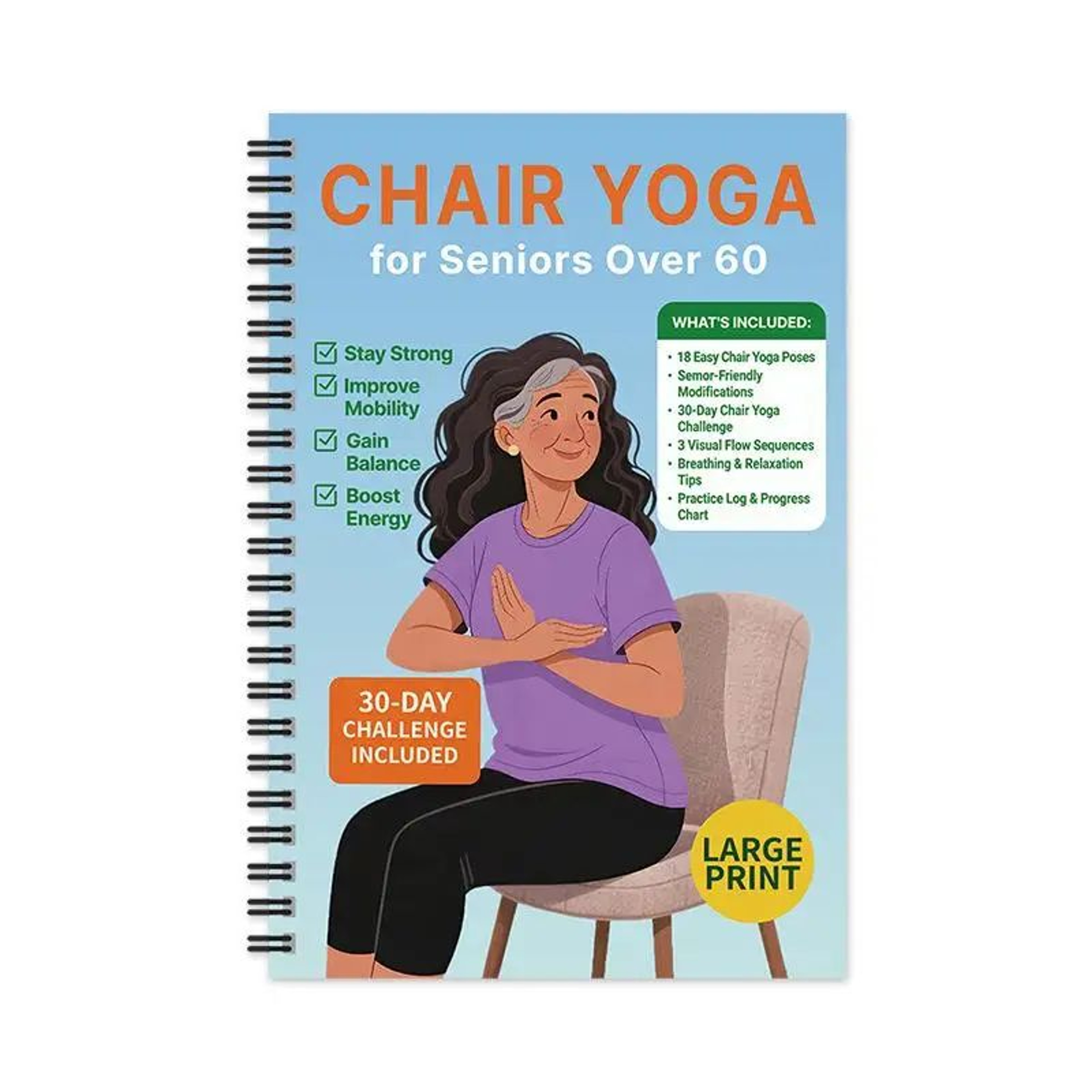Chair Yoga Exercise Book For Seniors 15
