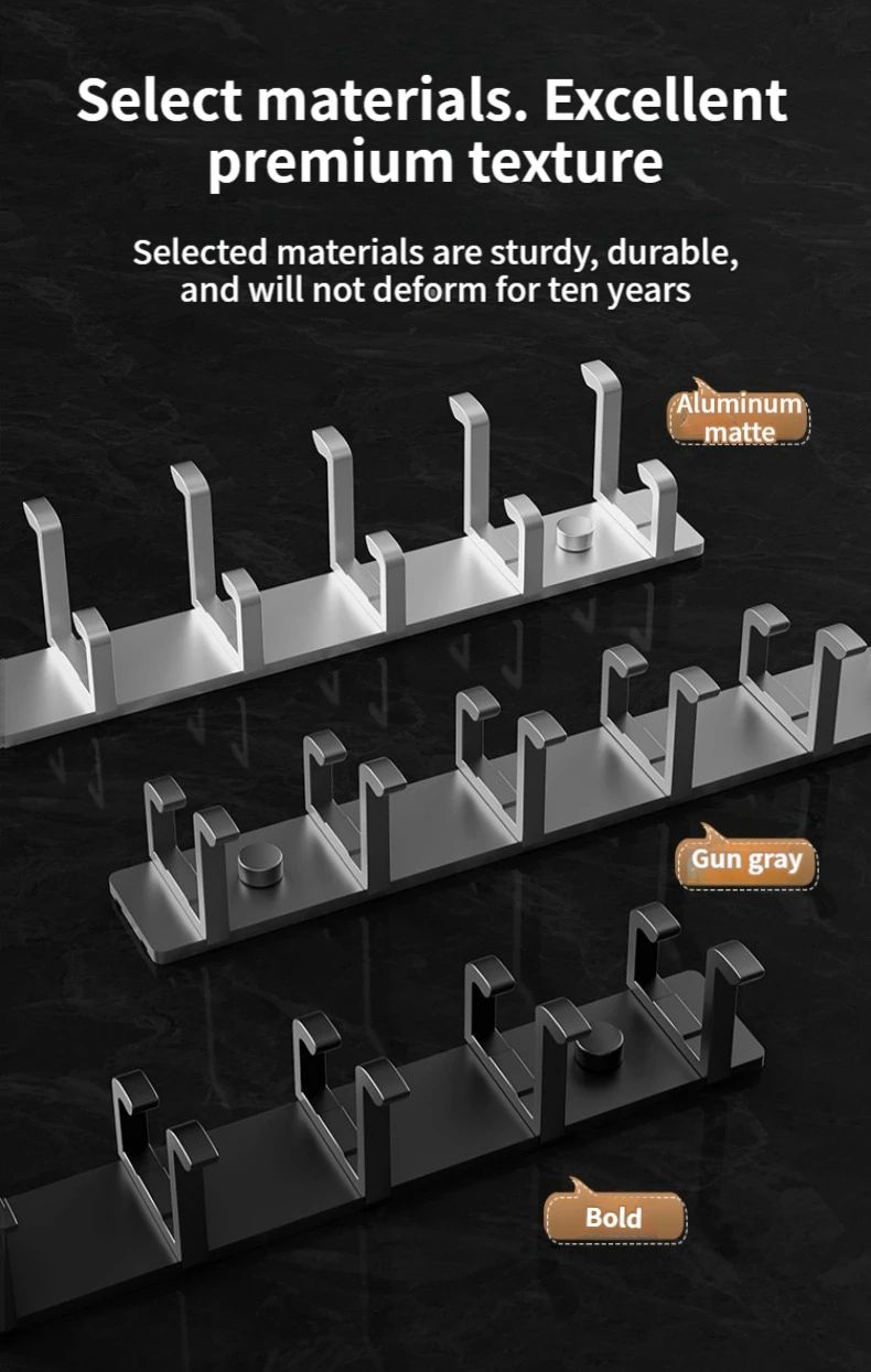 No Drill Folding Door Robe Hooks 3