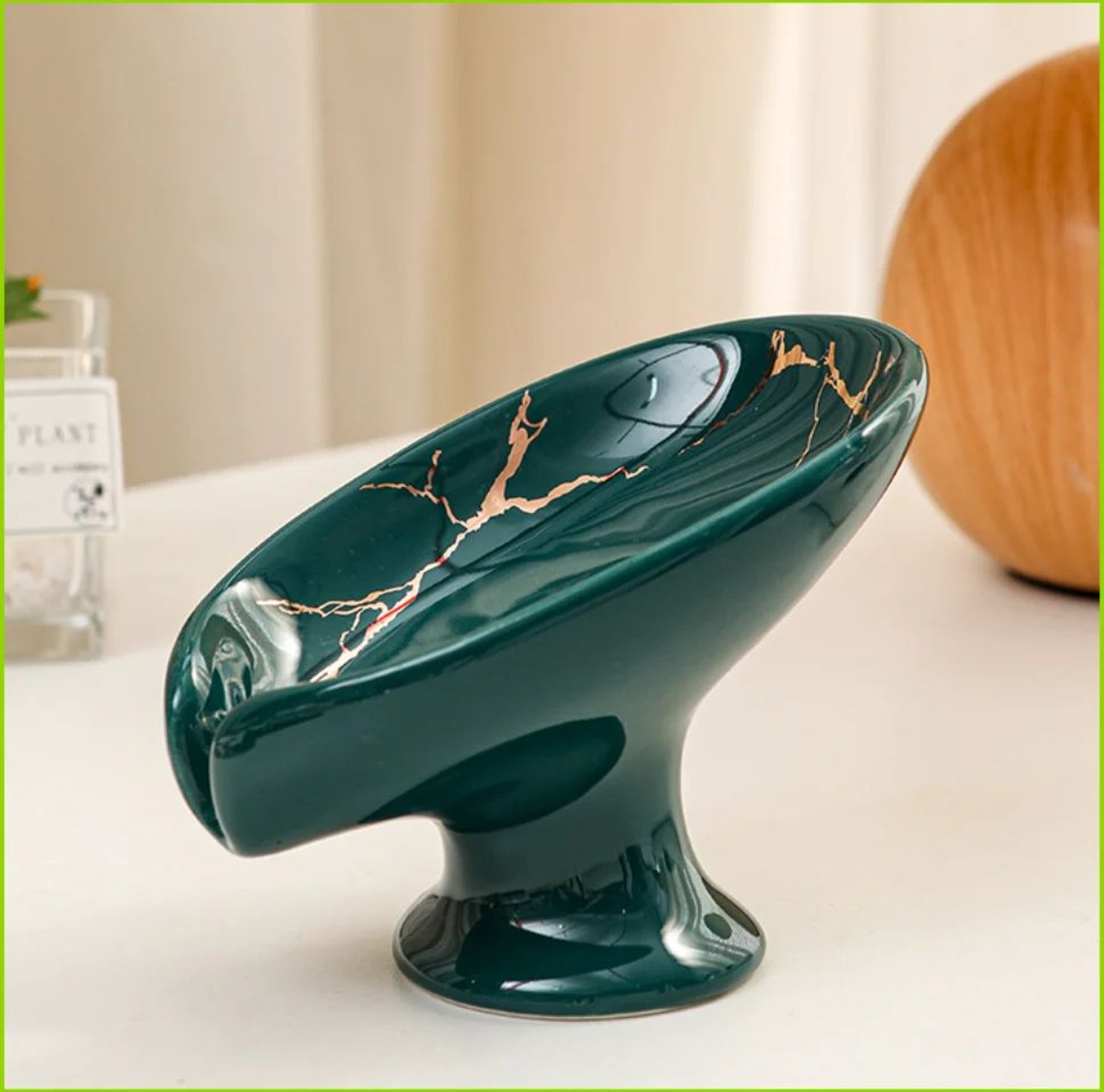 Ceramic Leaf Shape Soap Holder Dish 13
