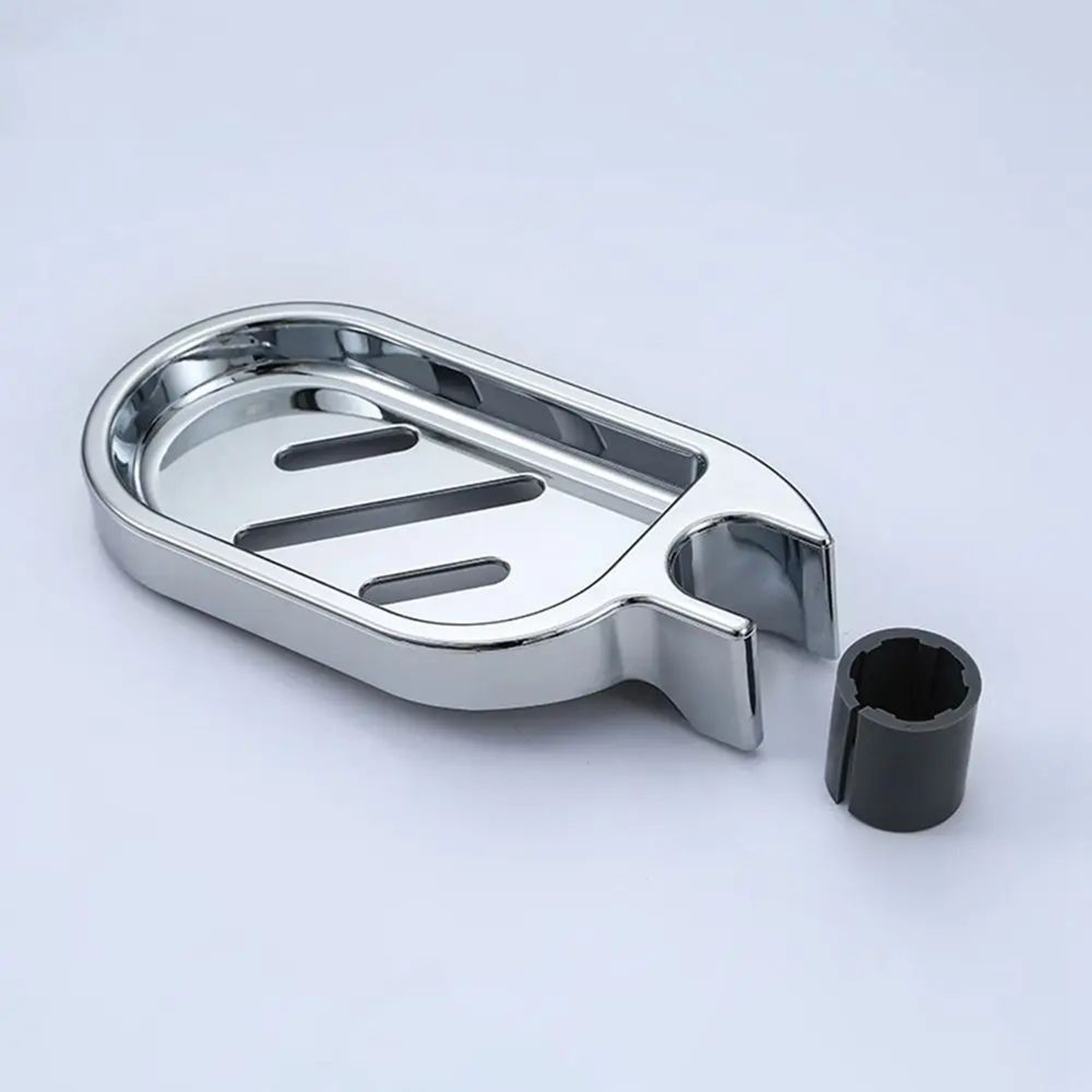 Adjustable Shower Rail Soap Dish Holder 13