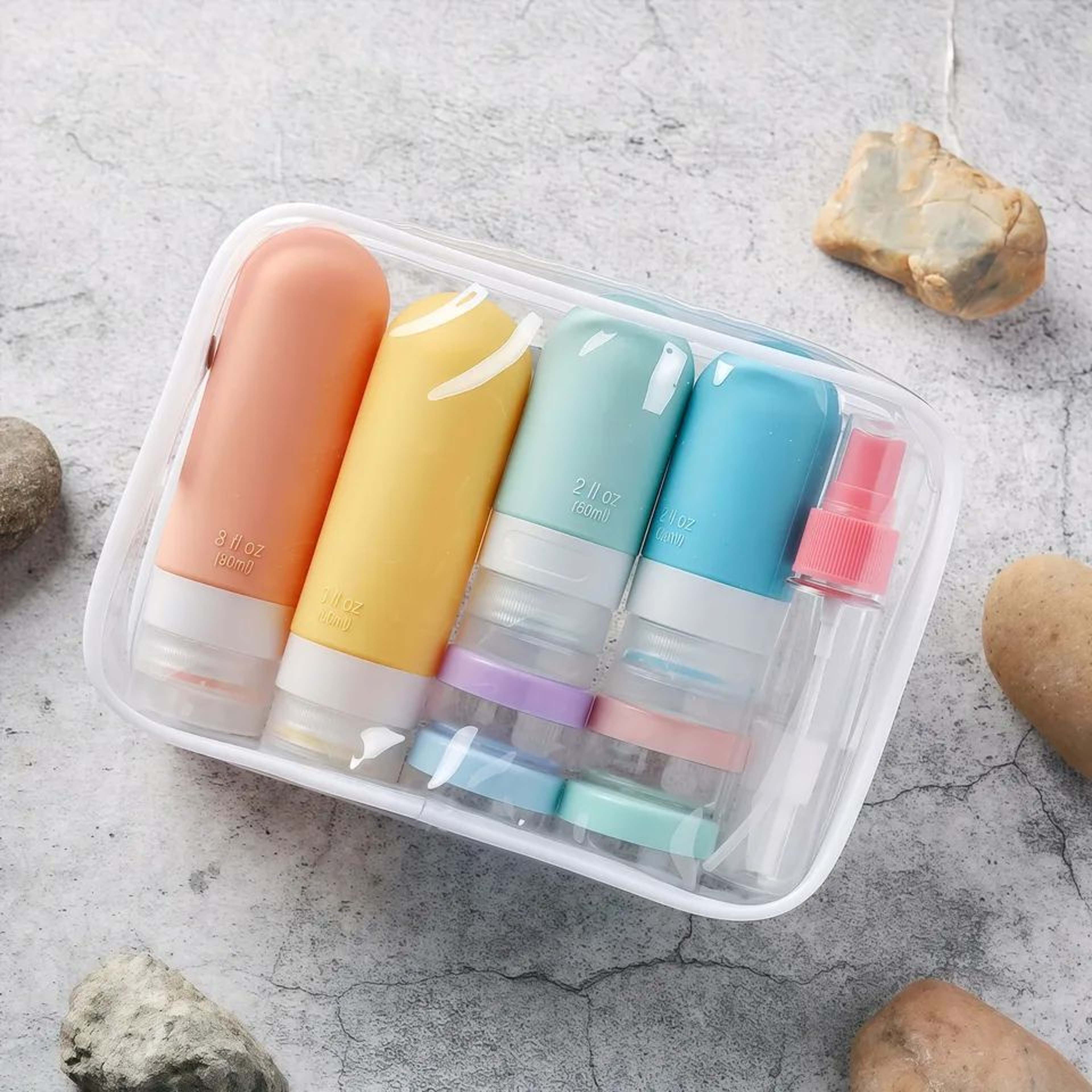 Leakproof Silicone Travel Bottle Set 3