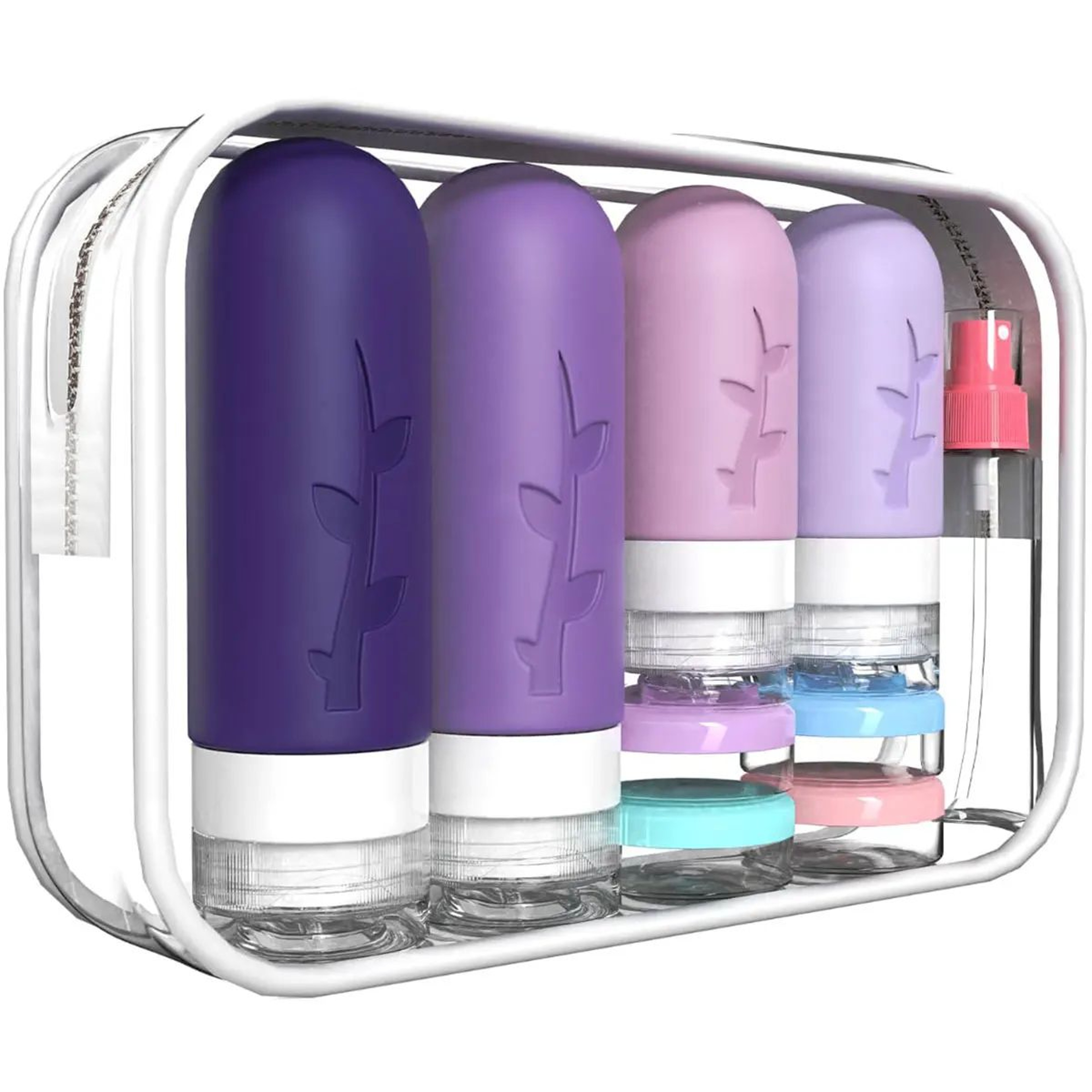 Leakproof Silicone Travel Bottle Set 15