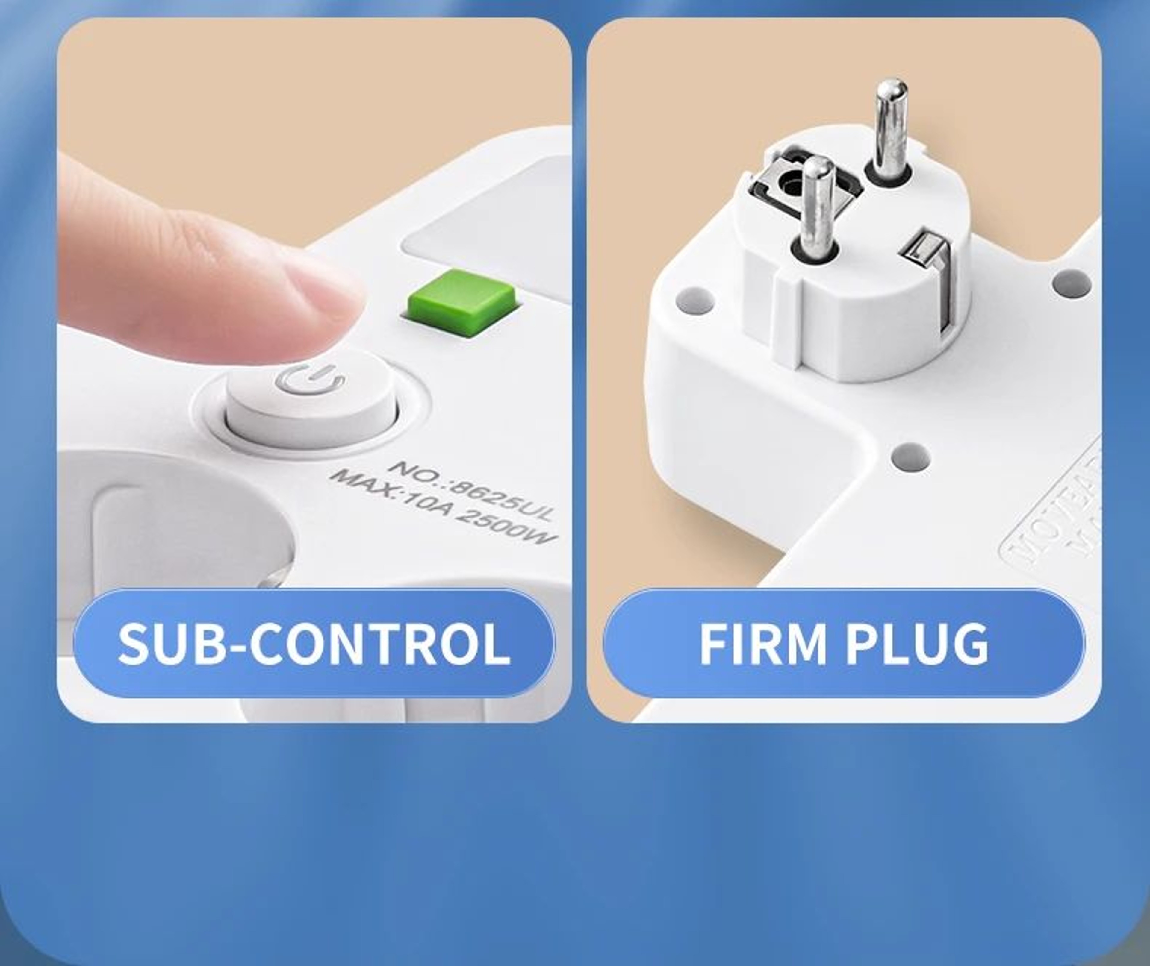 Multi Socket Wall Outlet With USB Ports 4