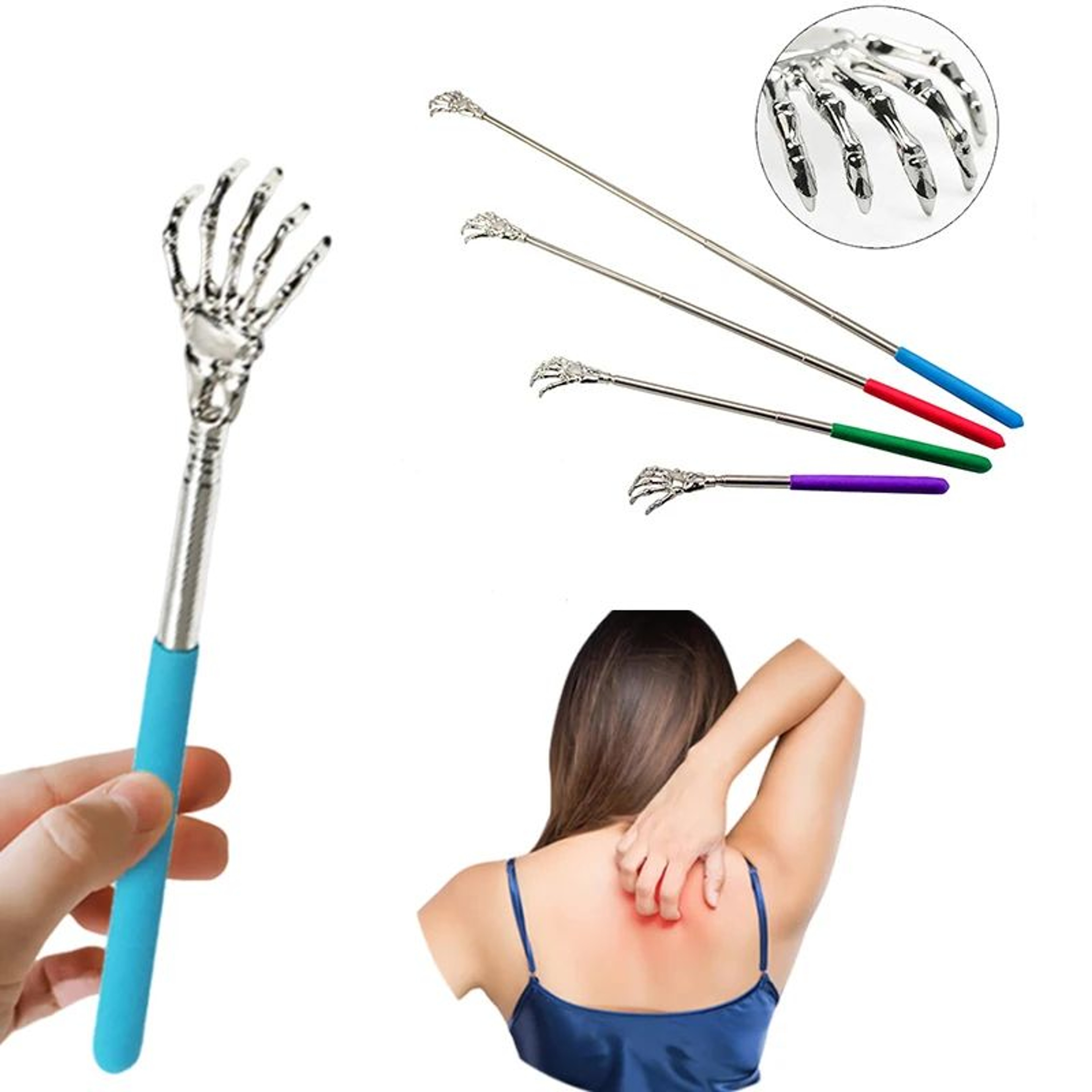 Retractable Stainless Steel Claw Back Massager 2
