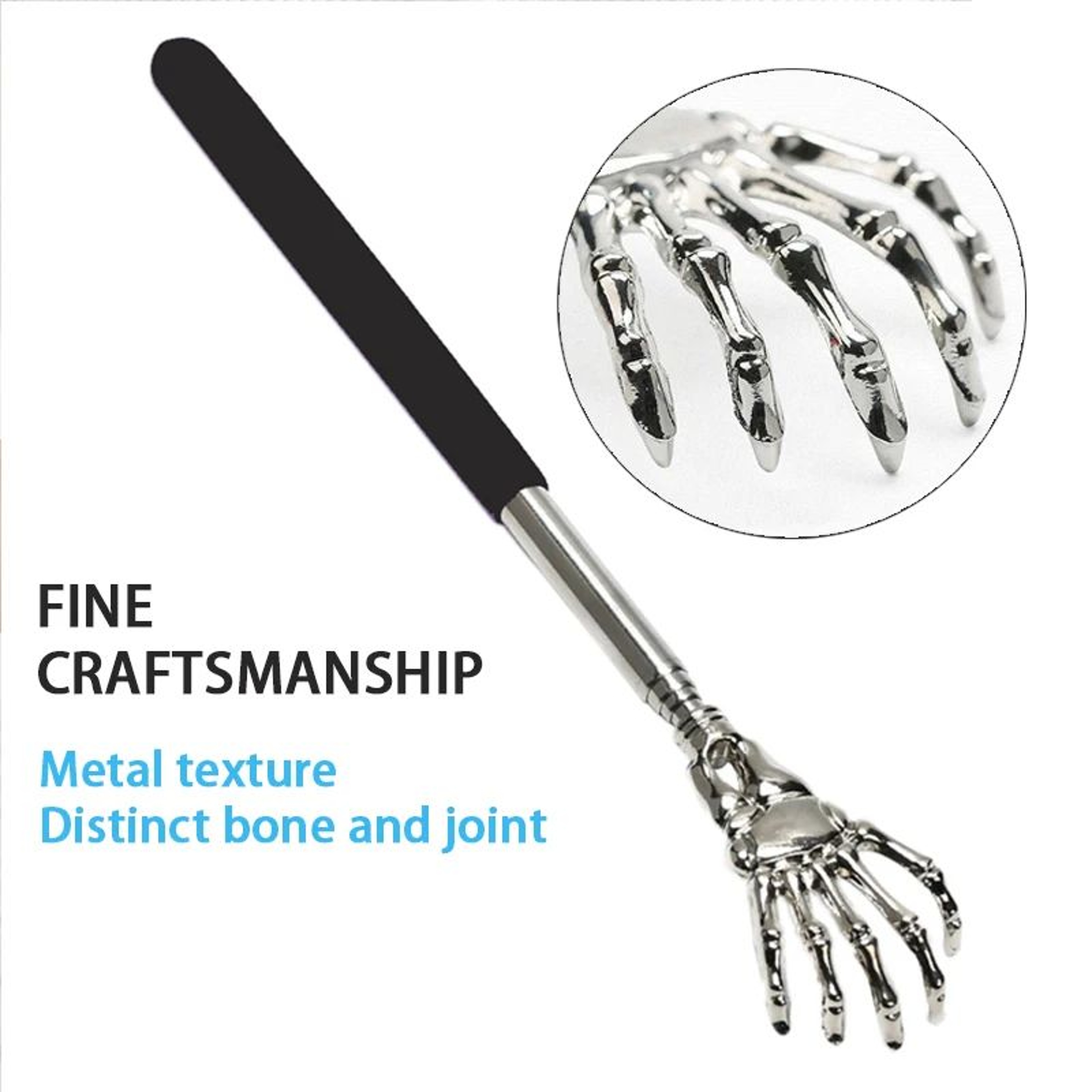 Retractable Stainless Steel Claw Back Massager 3
