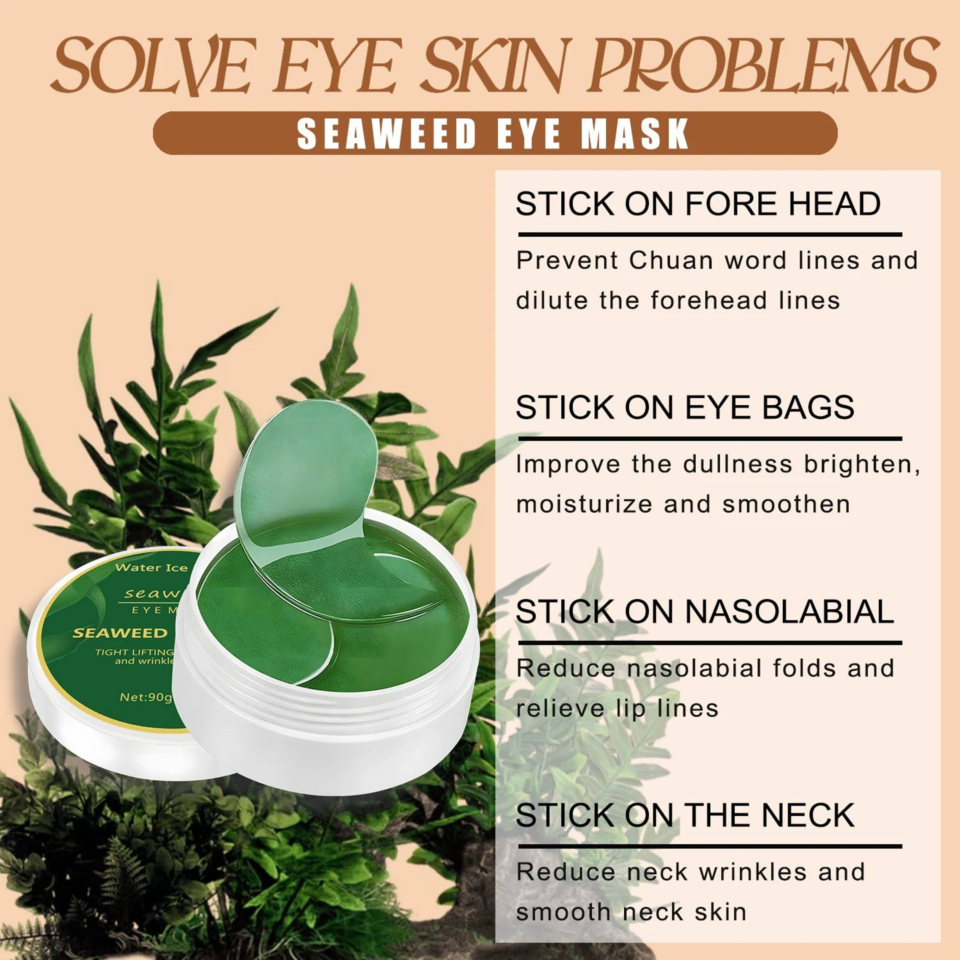 Seaweed Hyaluronic Acid Eye Mask Patches 8