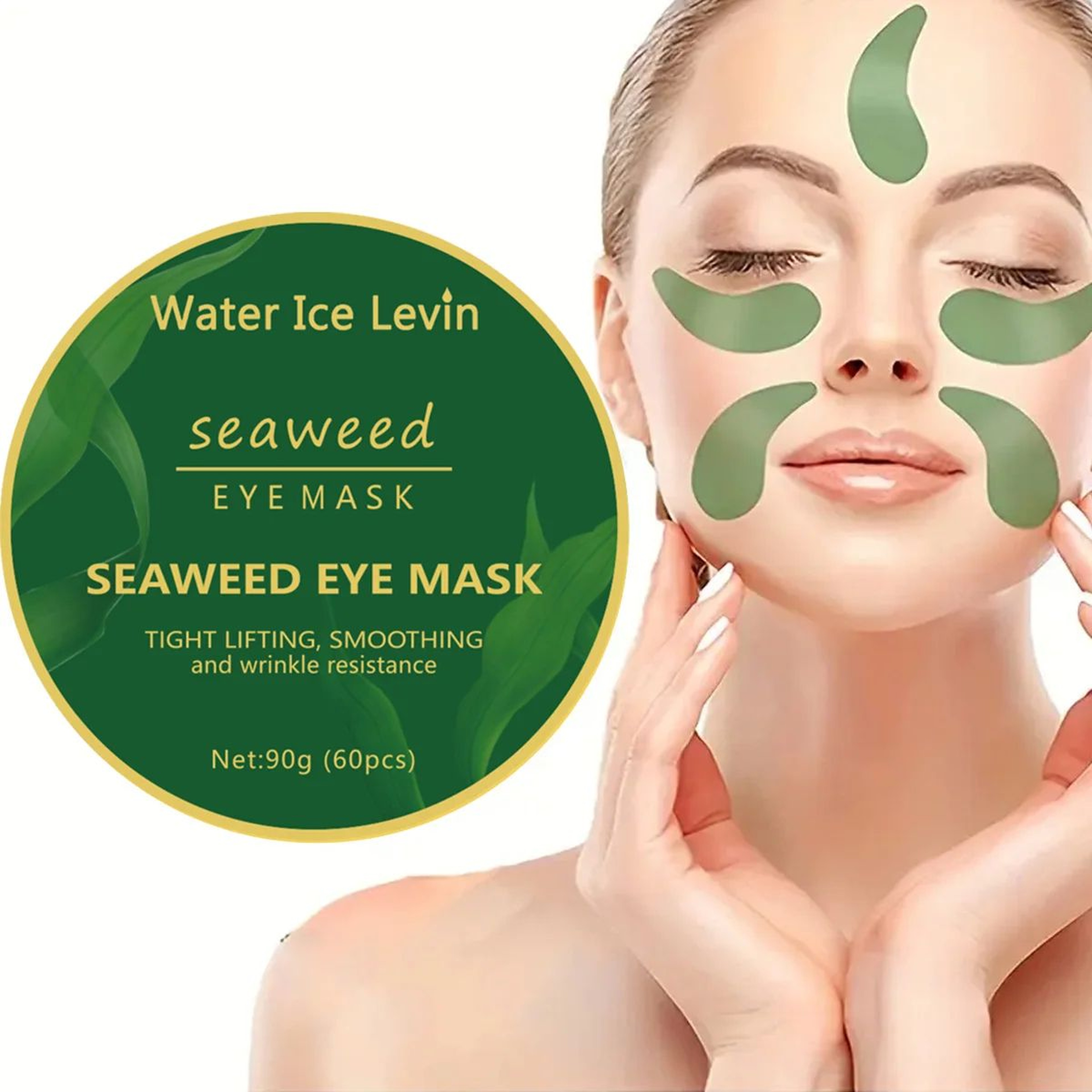 Seaweed Hyaluronic Acid Eye Mask Patches 12