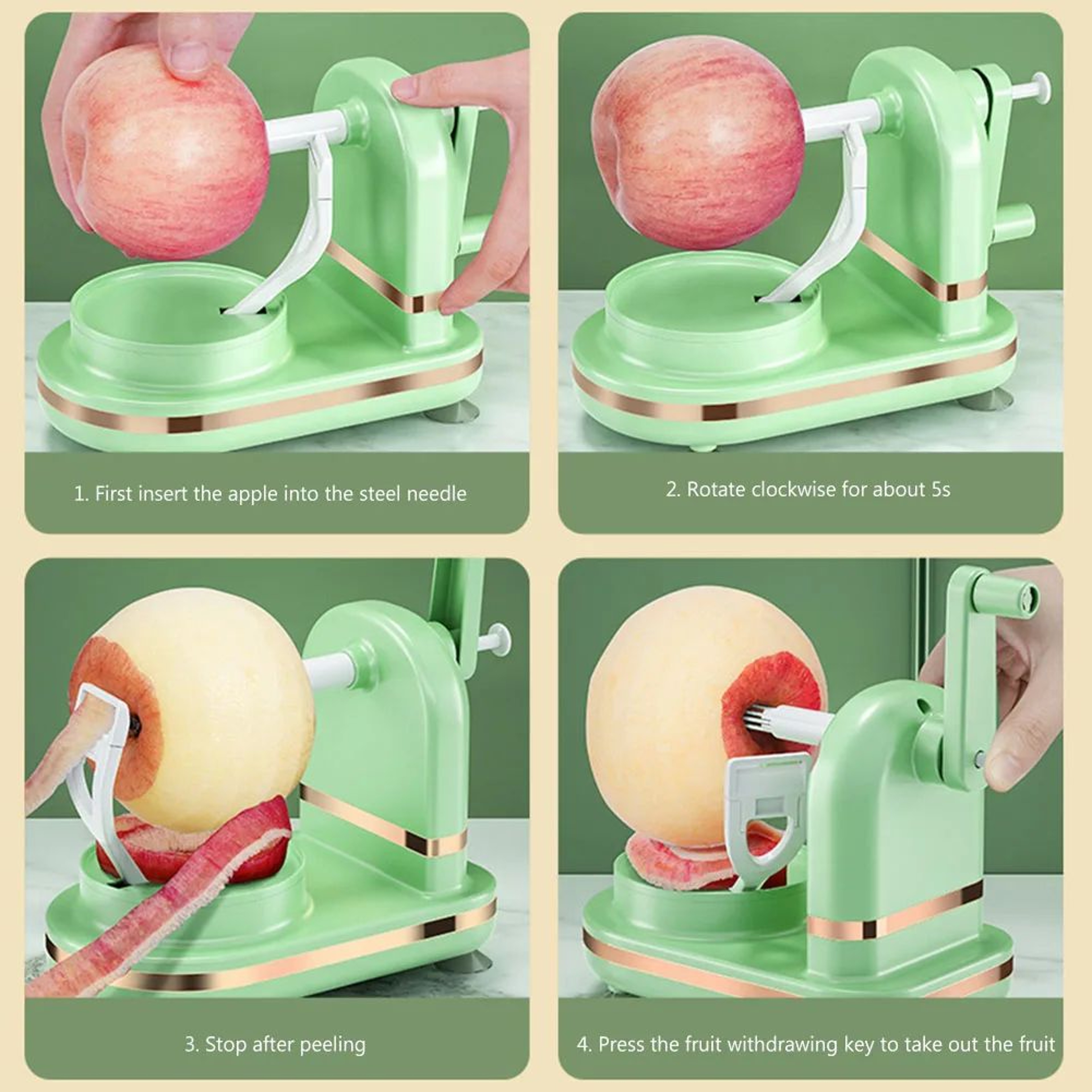 Manual Apple Peeler With Hand Crank 5