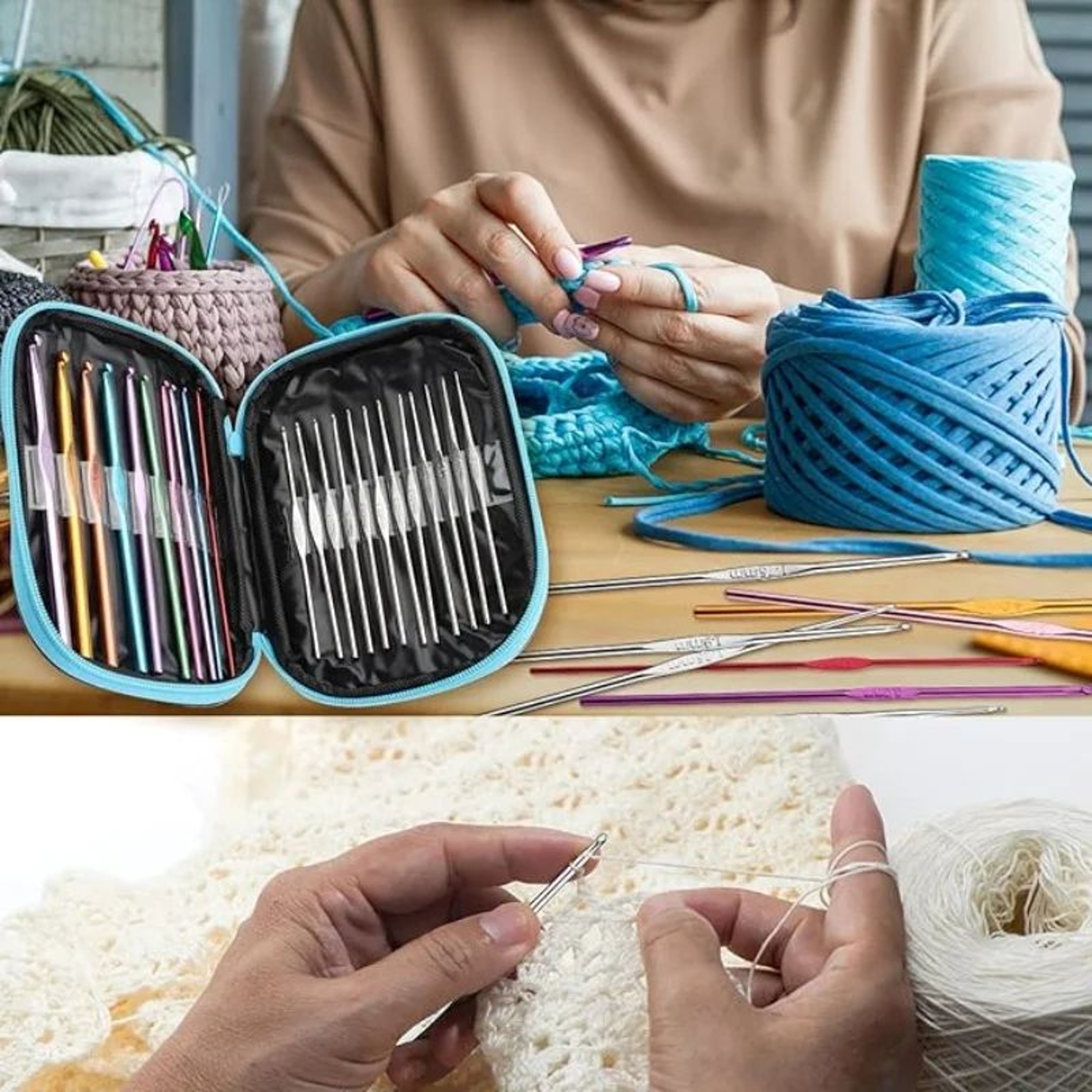 54 Piece Crochet Needle Kit With Case 3