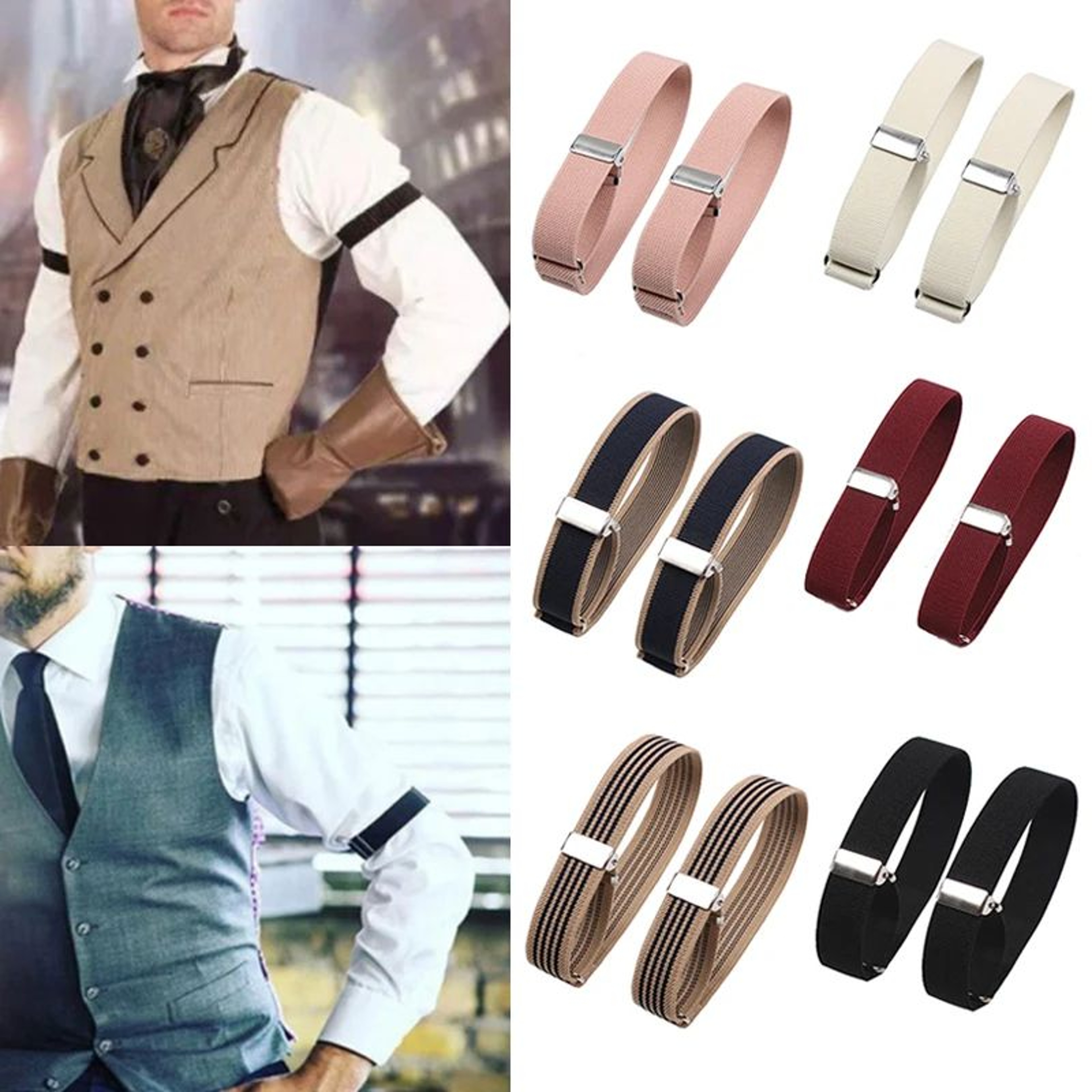 Men And Women Elastic Sleeve Garters 2